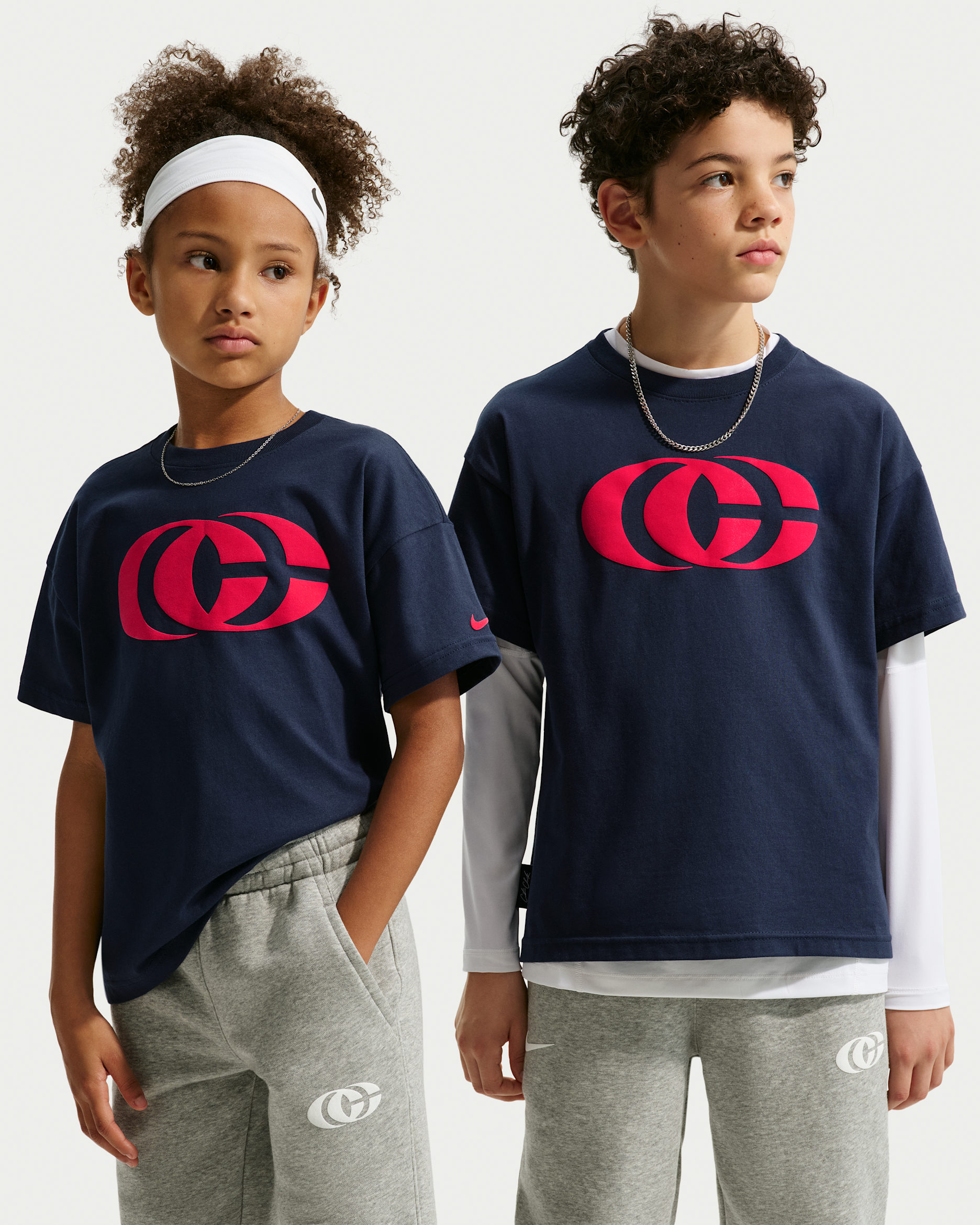 Caitlin Clark Kids' Nike Basketball Max90 T-Shirt - Midnight Navy/University Red