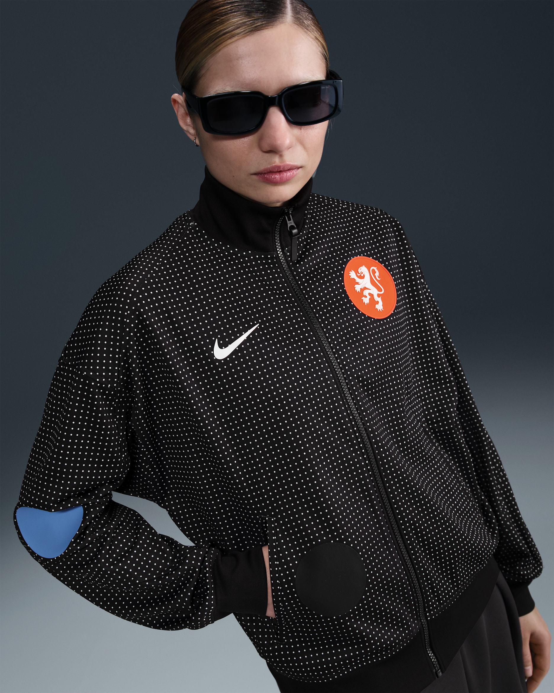 Netherlands Academy Pro Women's Nike Dri-FIT Football Anthem Jacket - Black/White
