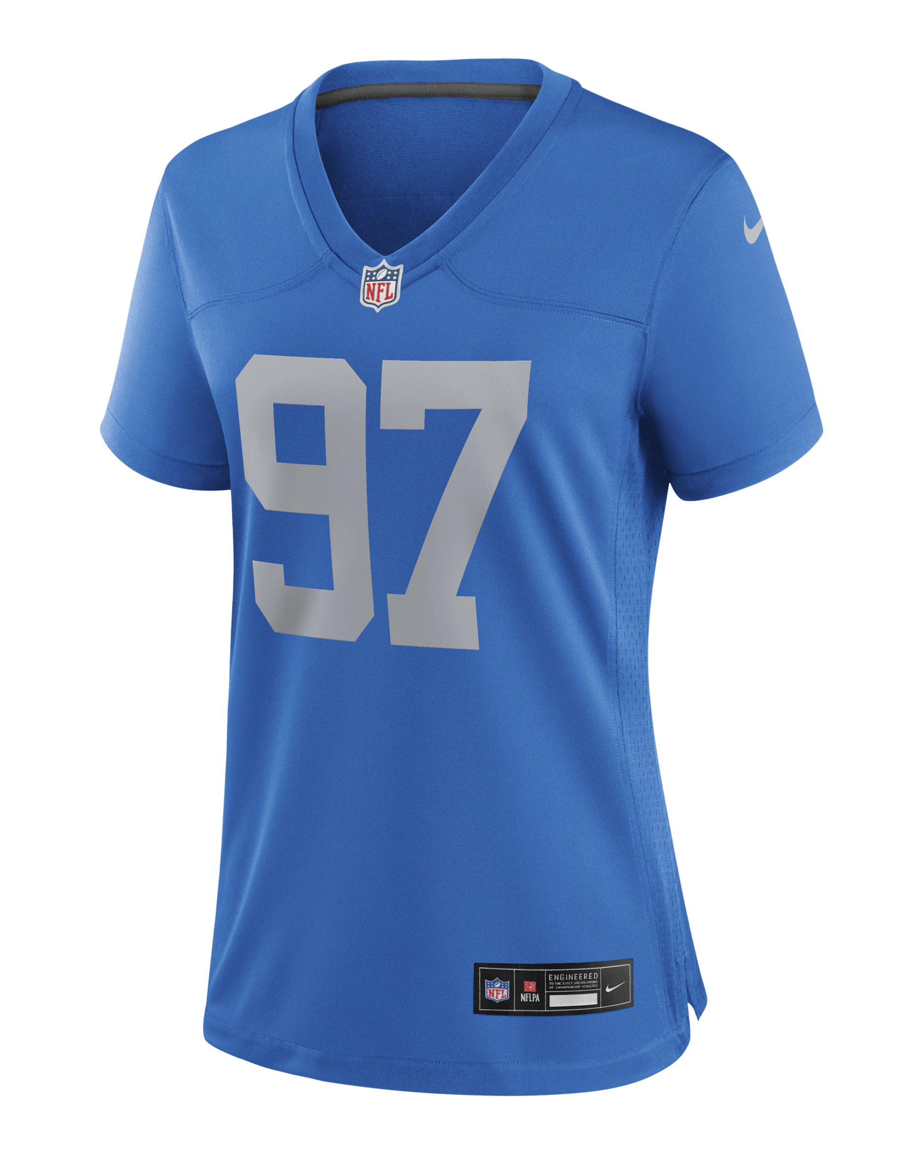 Jersey de fútbol americano Nike de la NFL Game para mujer Aidan Hutchinson Detroit Lions - Azul