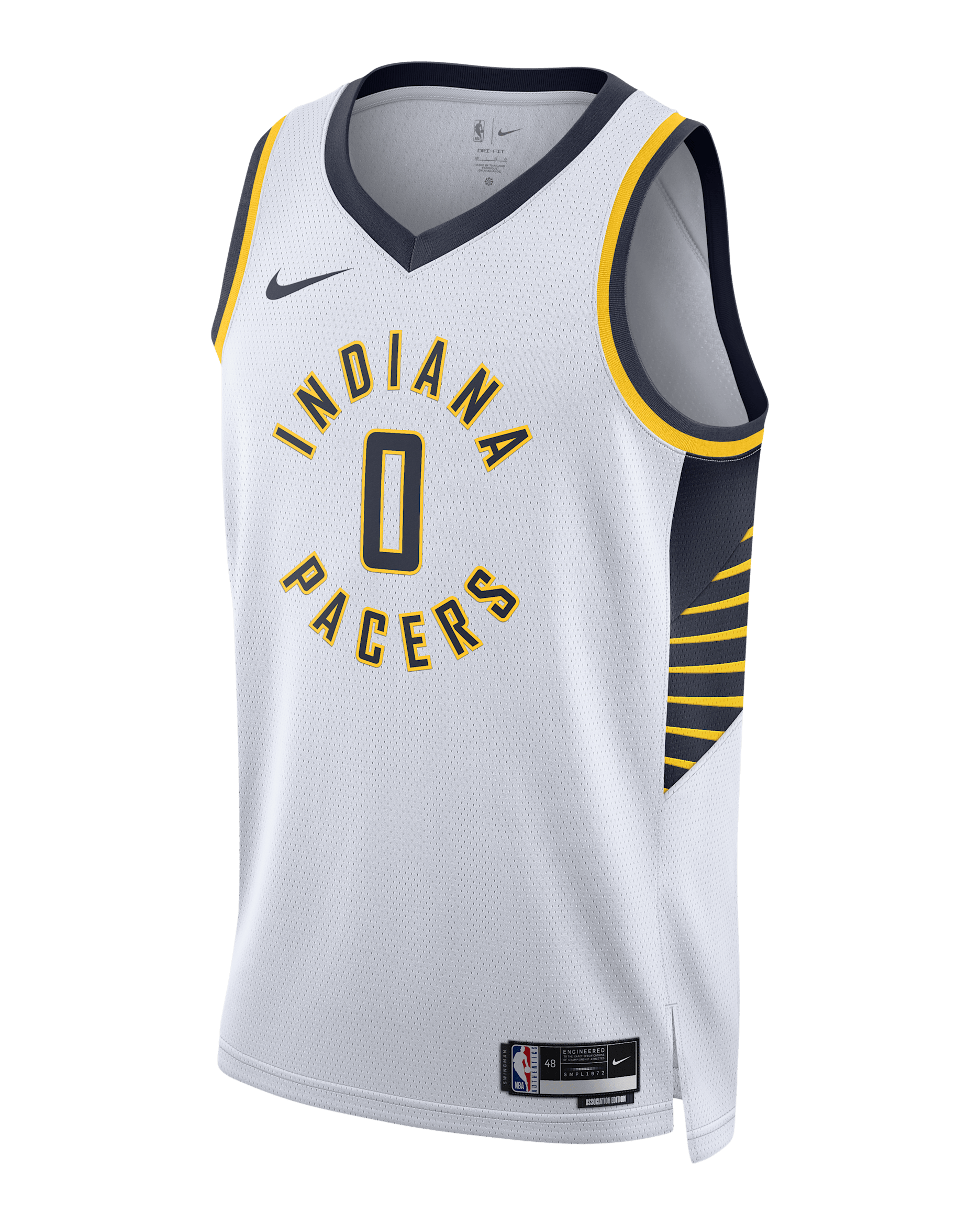 Jersey Nike Dri-FIT Swingman de la NBA para hombre Indiana Pacers Association Edition - Blanco