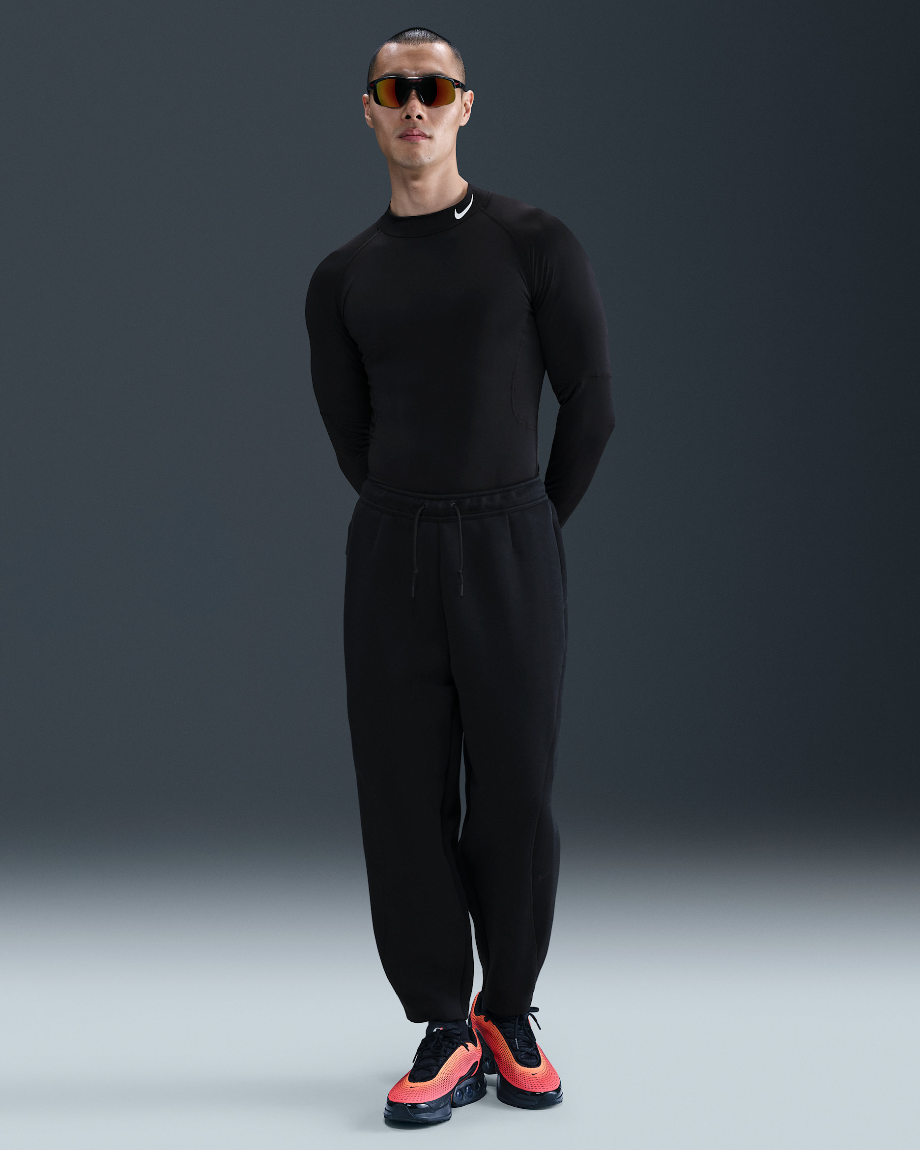 Nike Tech Men's Oversized Fleece Pants - Black/Black