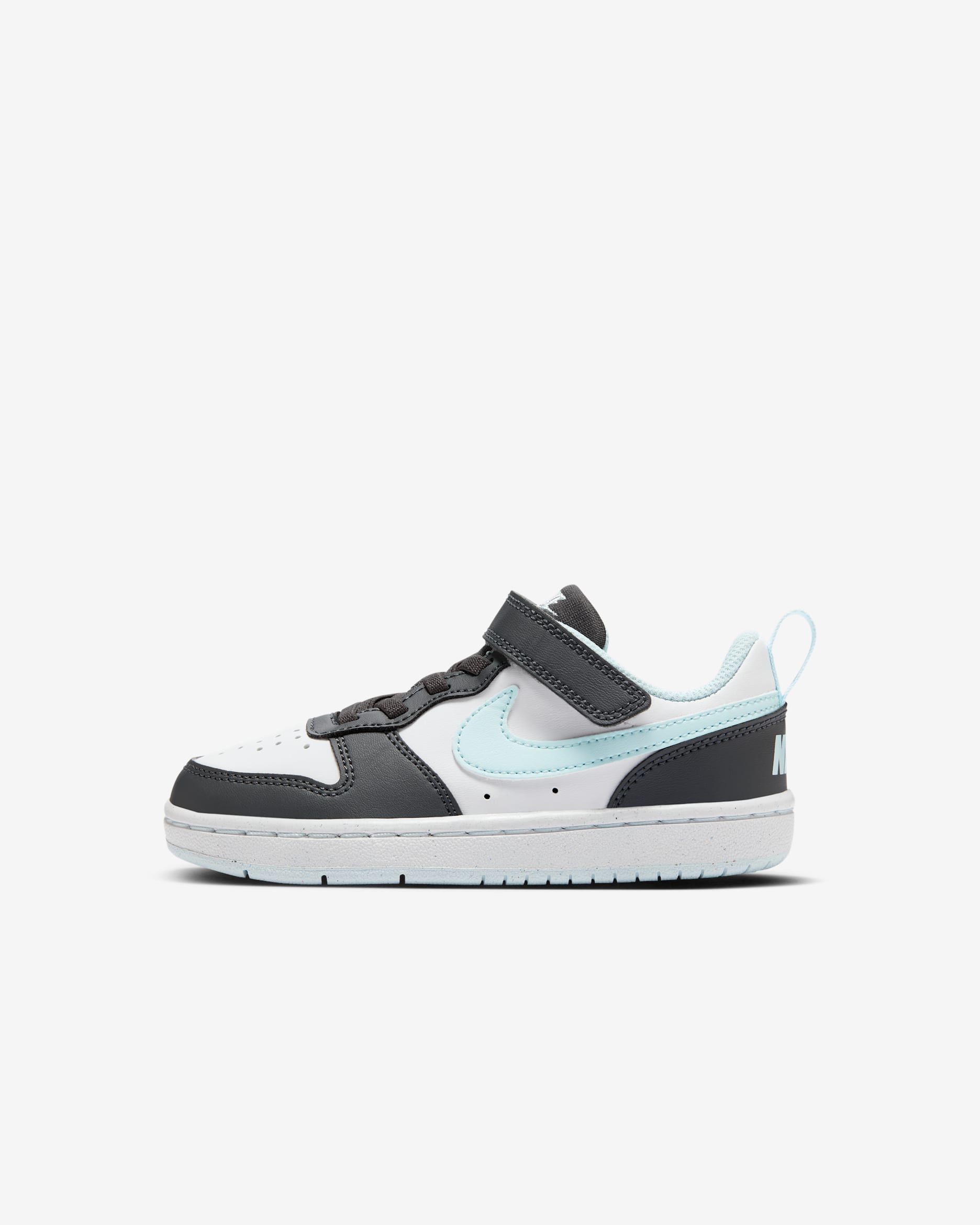 Nike Court Borough Low Recraft Little Kids' Shoes - Anthracite/White/Glacier Blue