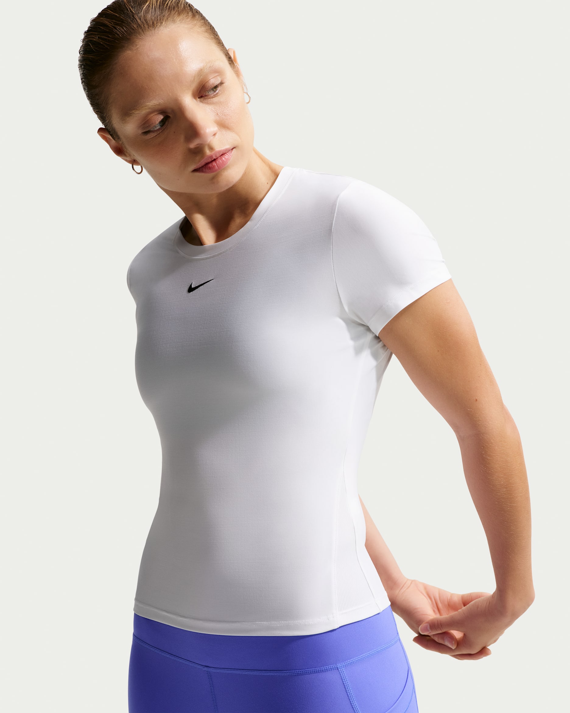 Nike Victory Dri-FIT Short-Sleeve Tennis Top - White/Black