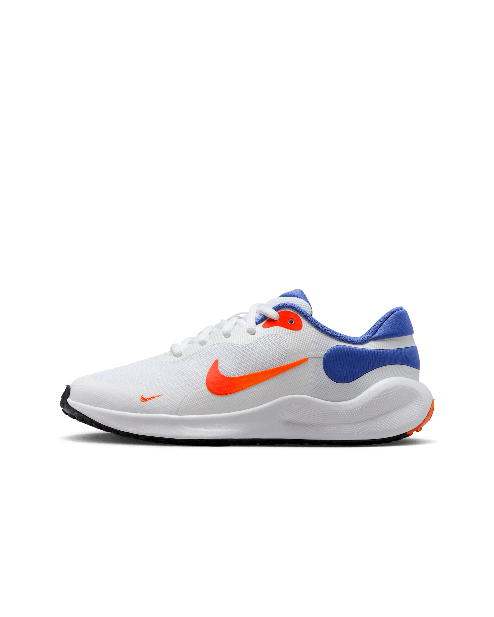 Nike Revolution 7 Older Kids' Road Running Shoes - White/Astronomy Blue/Total Orange/Team Orange