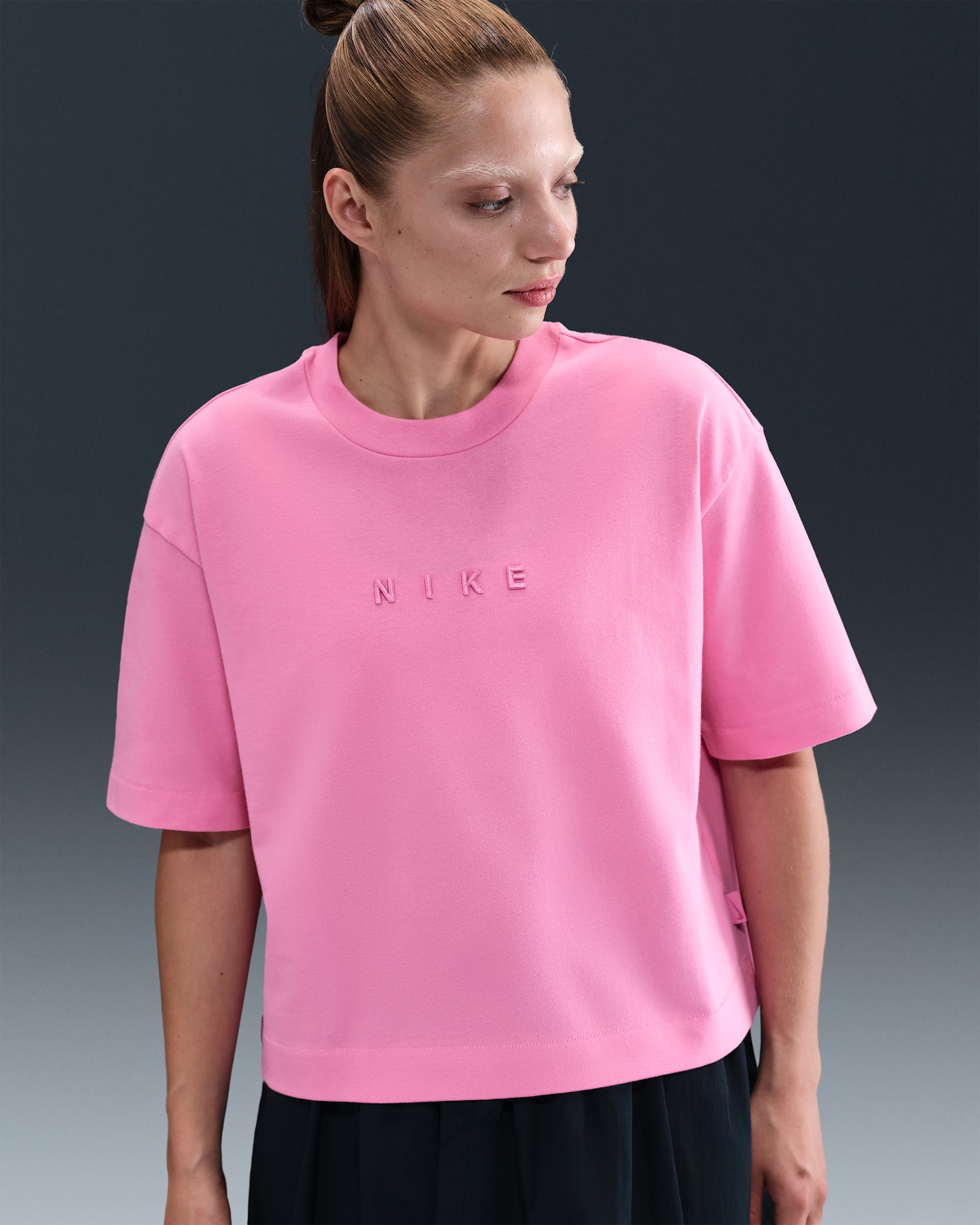Nike Sportswear Women's Boxy Short-Sleeve T-Shirt - Playful Pink