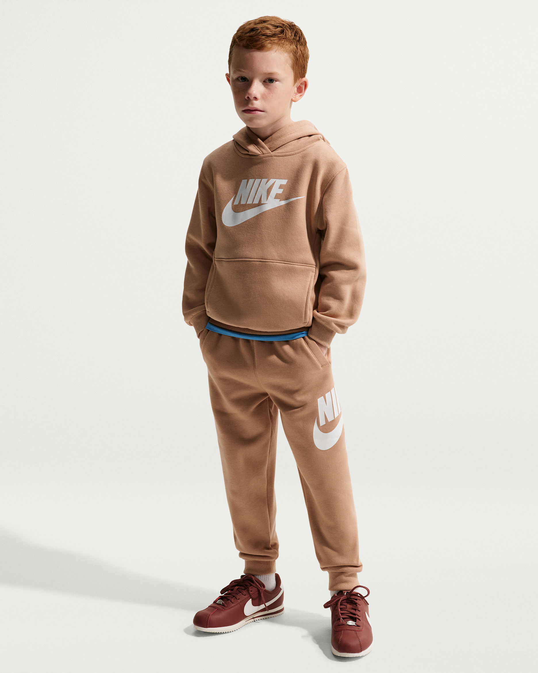 Nike Sportswear Club Fleece Little Kids' Joggers - Brown