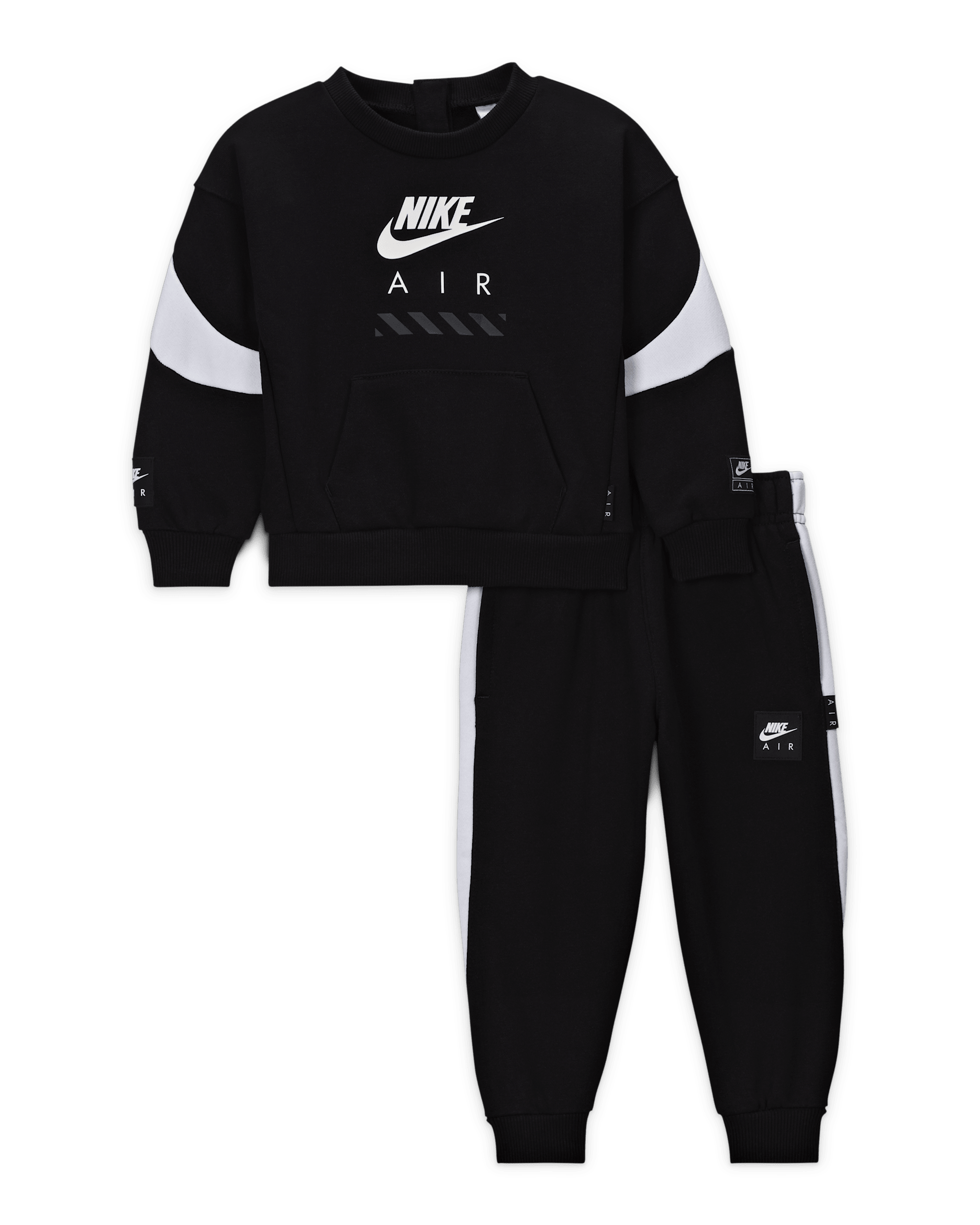Nike Sportswear Baby Air Fleece 2-Piece Crew Set - Black