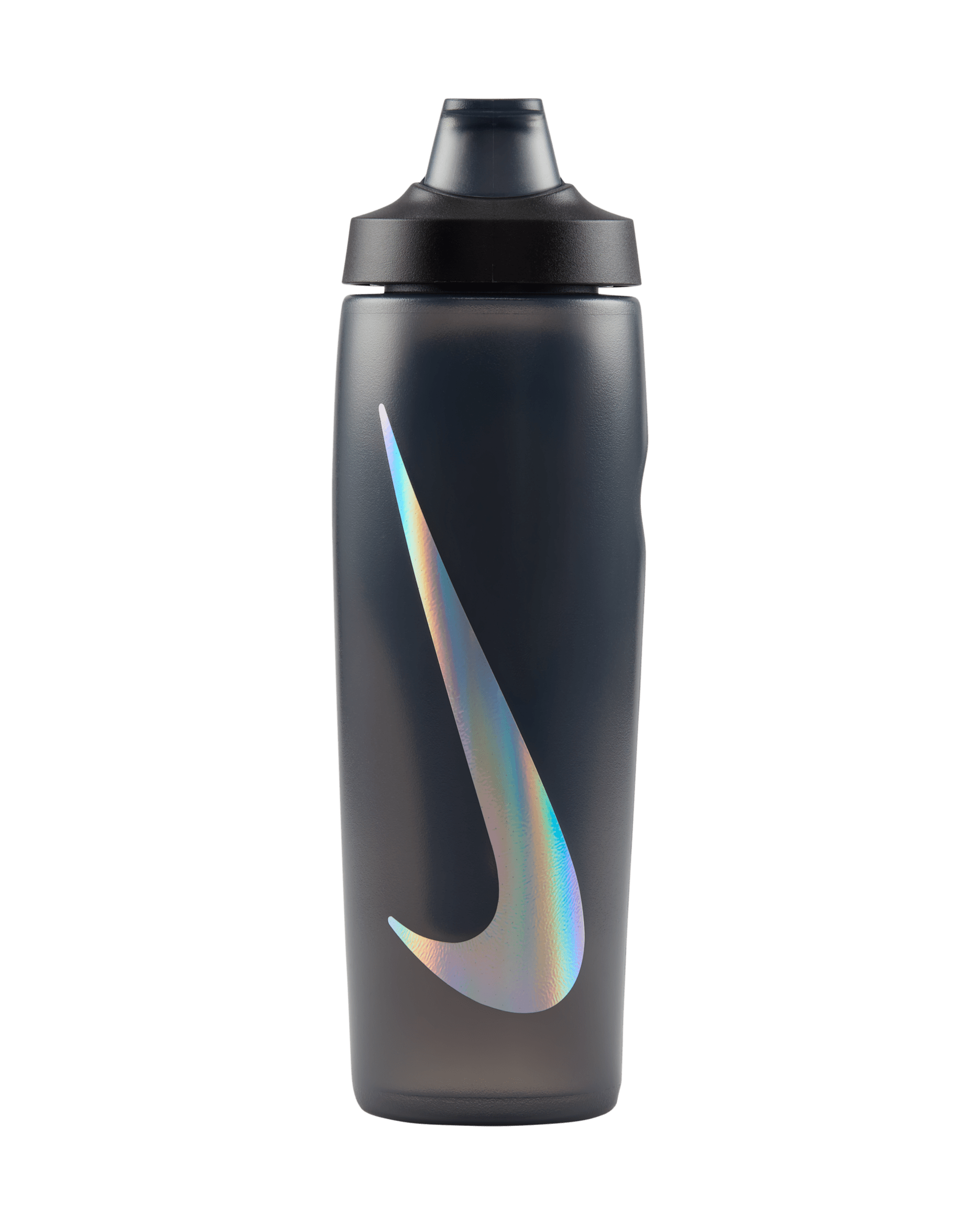 Παγούρι νερού με καπάκι ασφάλισης Nike Refuel (710 ml) - Anthracite/Μαύρο