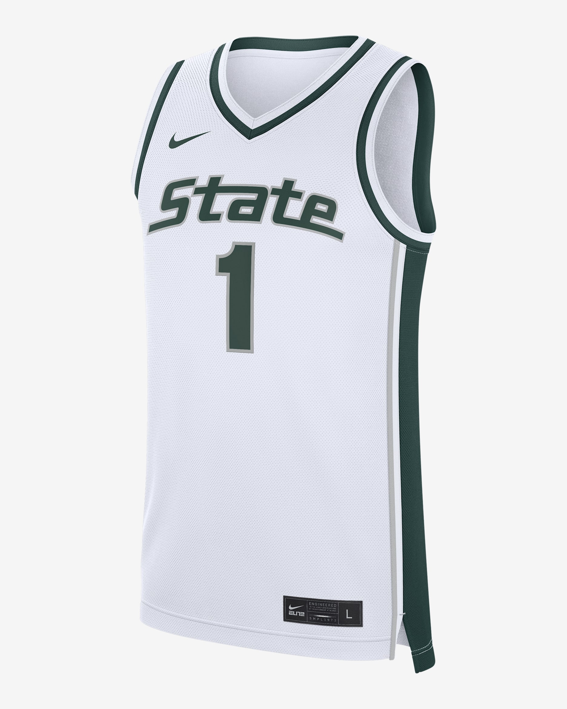 Michigan State Replica Men's Nike College Basketball Jersey - White
