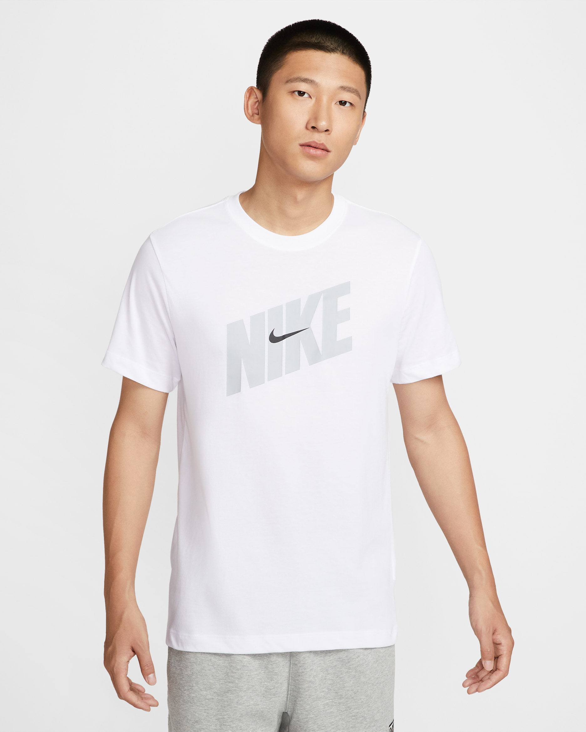 ナイキ メンズ Dri-FIT フィットネス Tシャツ - ホワイト