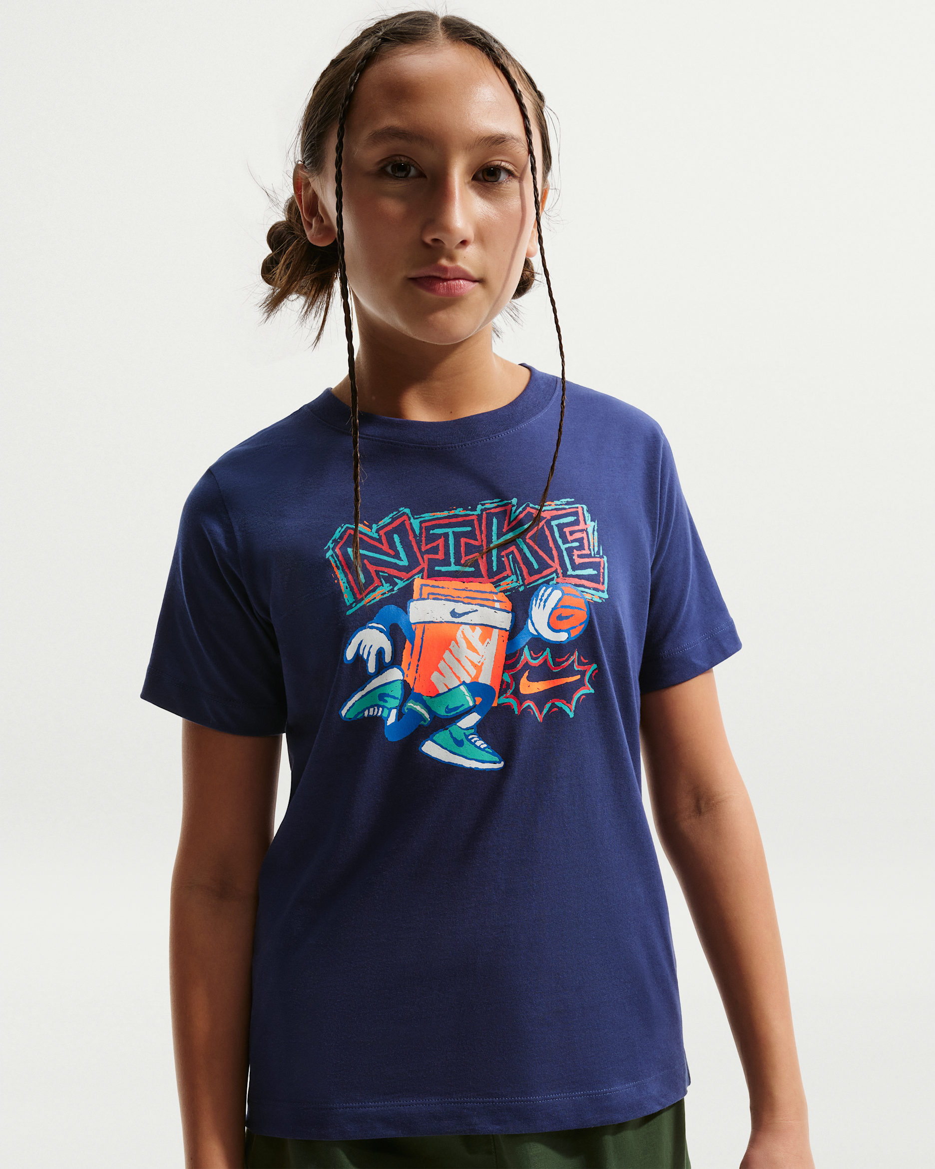 Nike Sportswear Older Kids' T-Shirt - Midnight Navy
