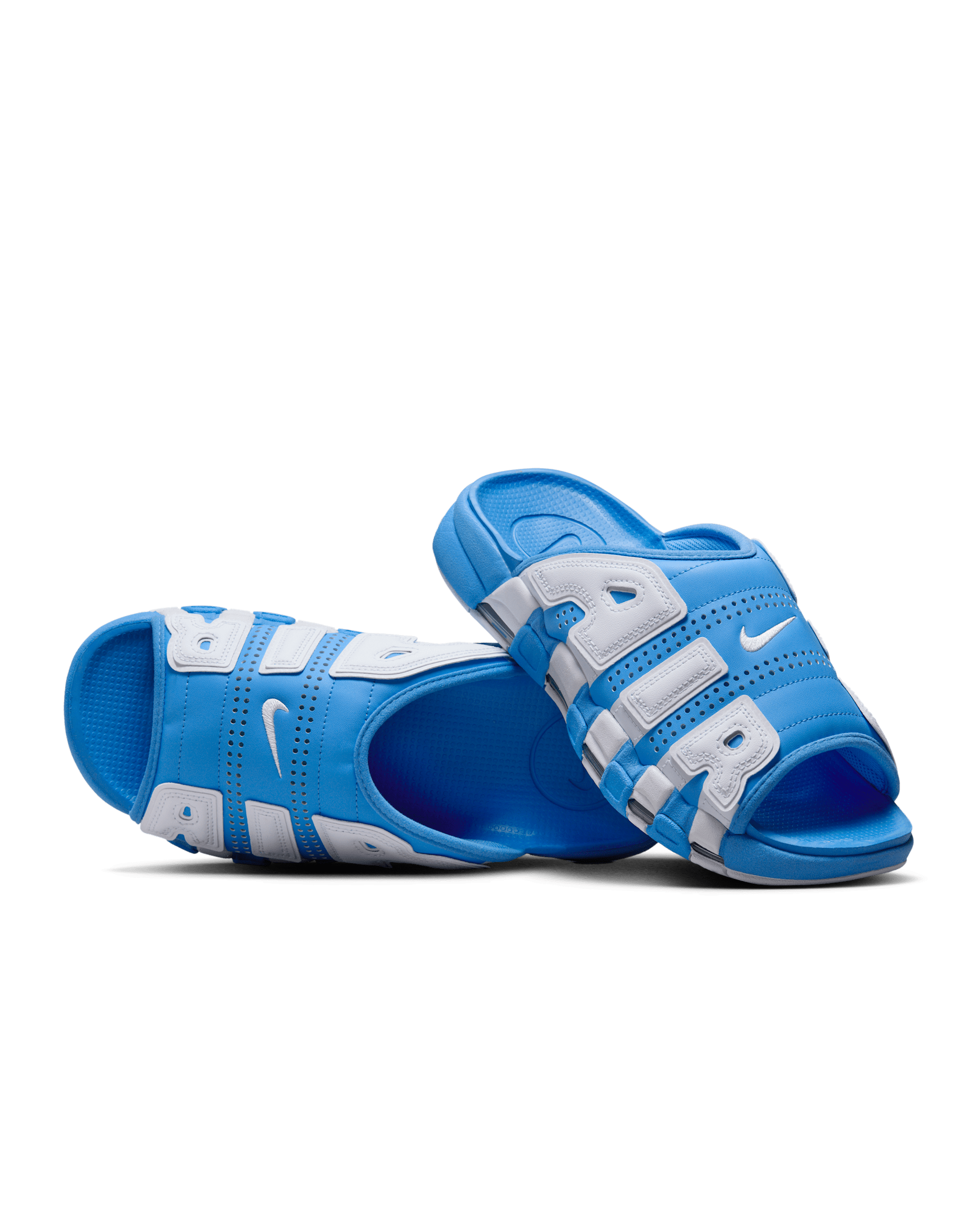 Nike Air More Uptempo Men's Slides - University Blue/University Blue/White