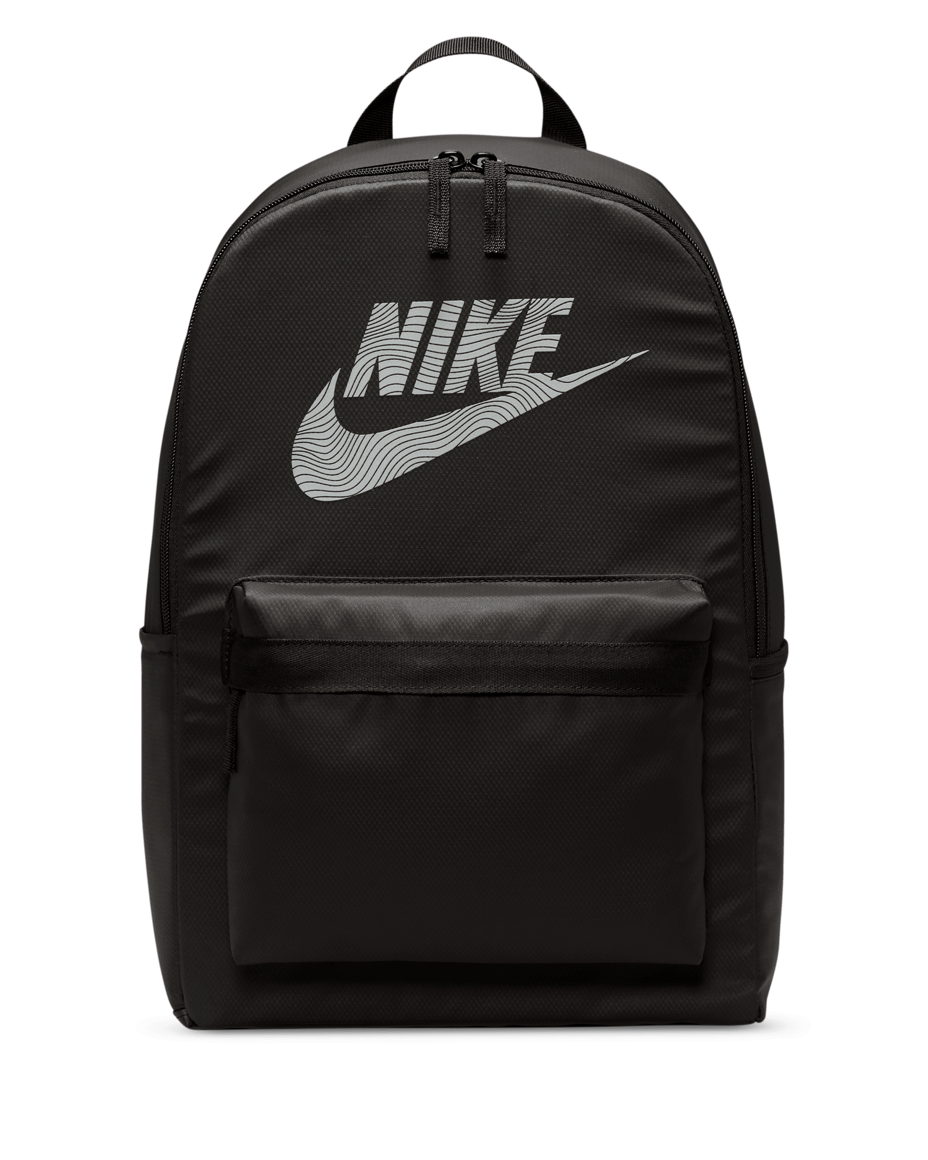 Nike Heritage Rucksack (25 l) - Schwarz/Schwarz/Reflective Silver