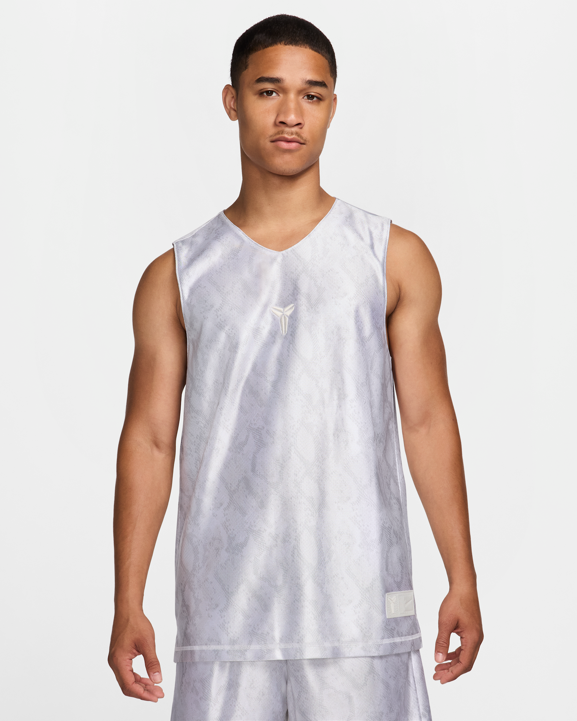 Kobe Men's Nike Dri-FIT Standard Issue Reversible Basketball Jersey - White/White/Summit White