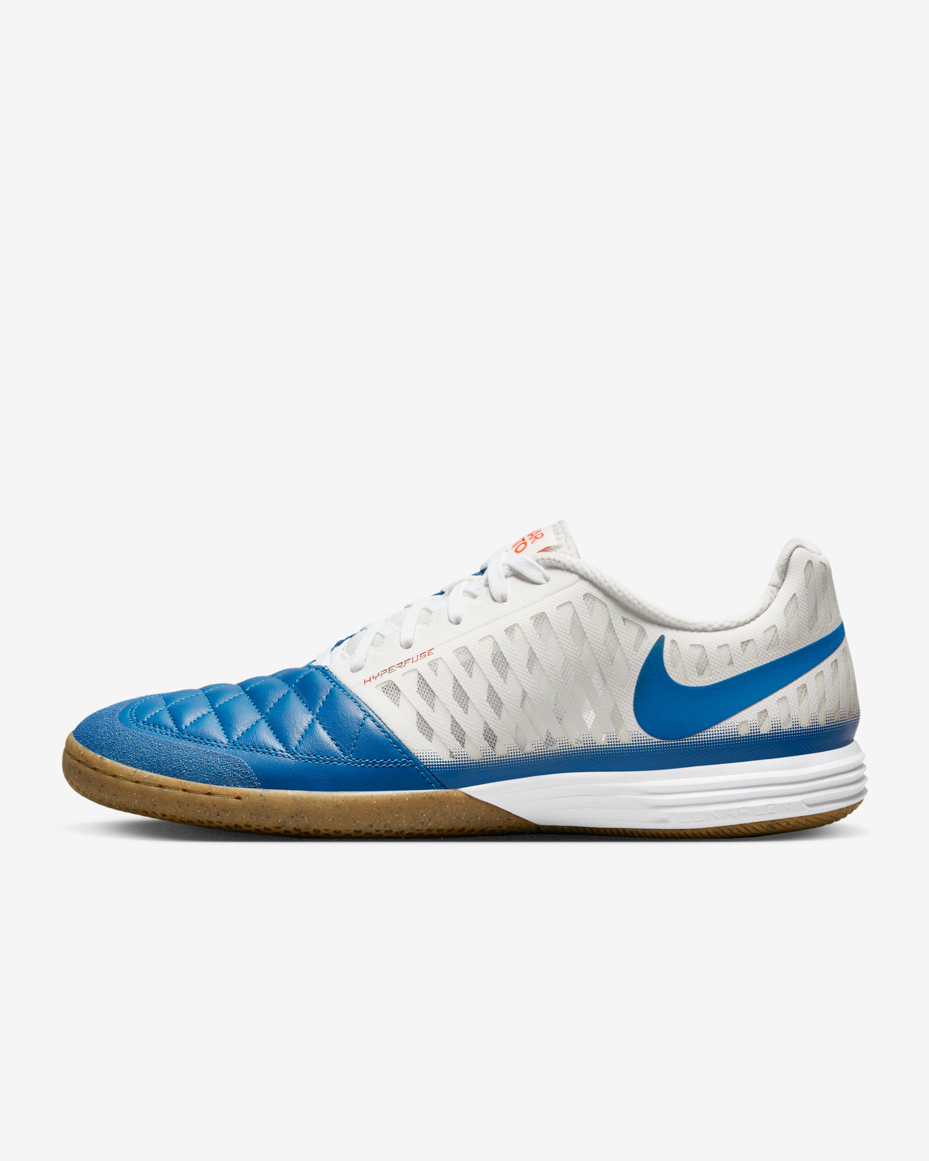 Nike Lunar Gato II Indoor Court Low-Top Football Shoes - Sail/White/Gum Light Brown/Blue Jay