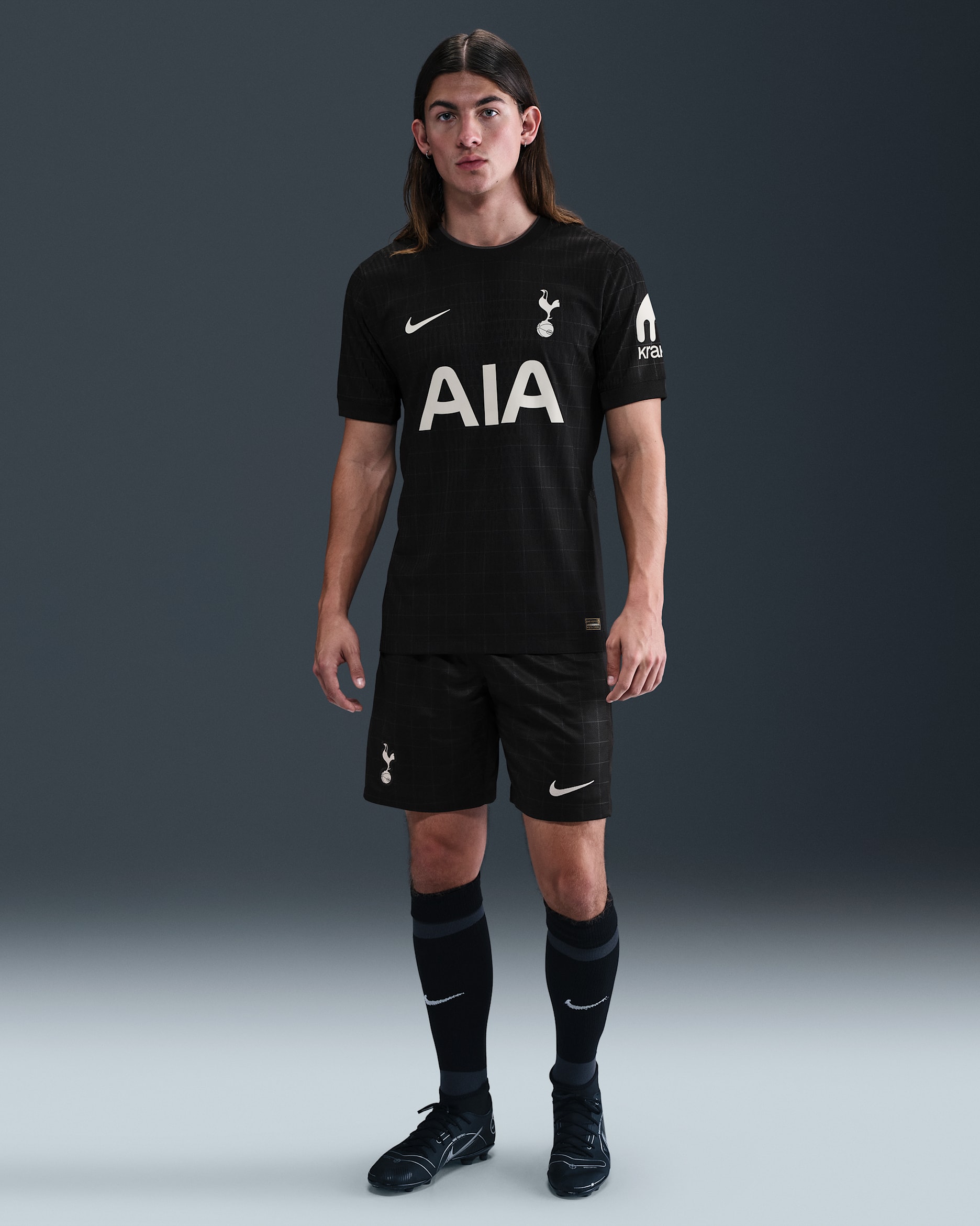 Tottenham Hotspur 2025/26 Stadium Away Nike Replika-Fußballshorts mit Dri-FIT-Technologie (Herren) - Schwarz/Light Iron Ore