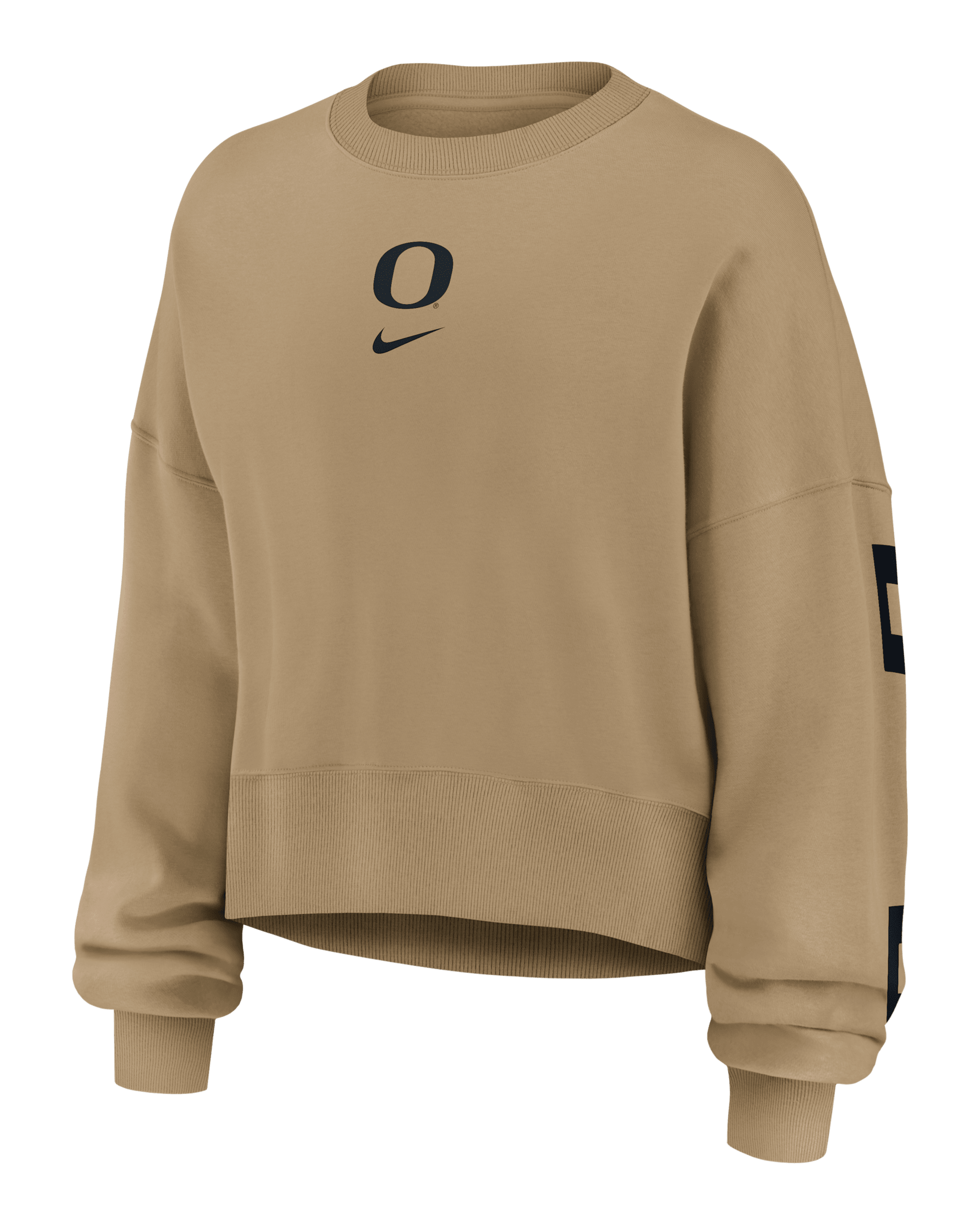 Oregon Phoenix 2-Hit Women's Nike College Pullover Crew - Parachute Beige