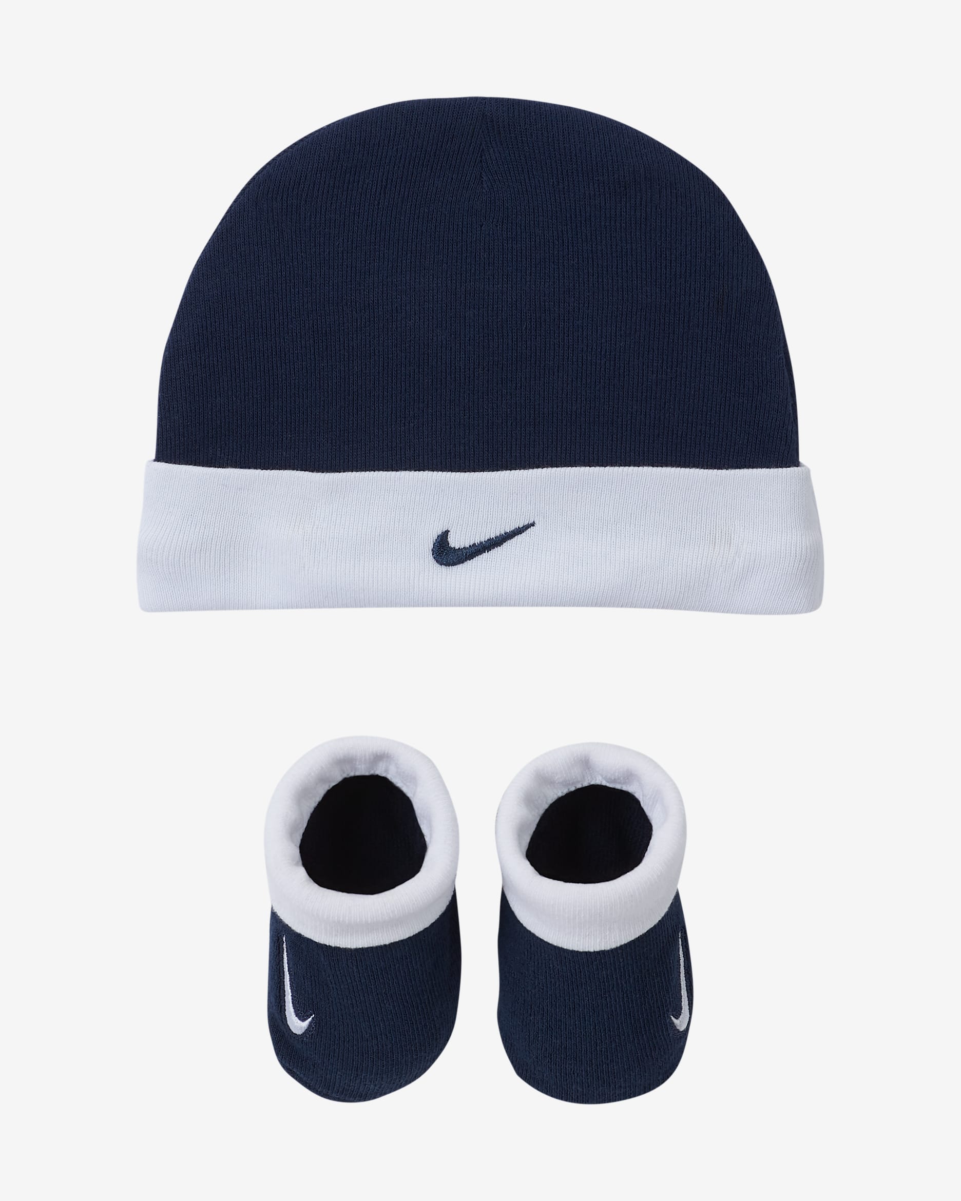 Nike Baby (0-6M) Hat and Booties Set - Midnight Navy