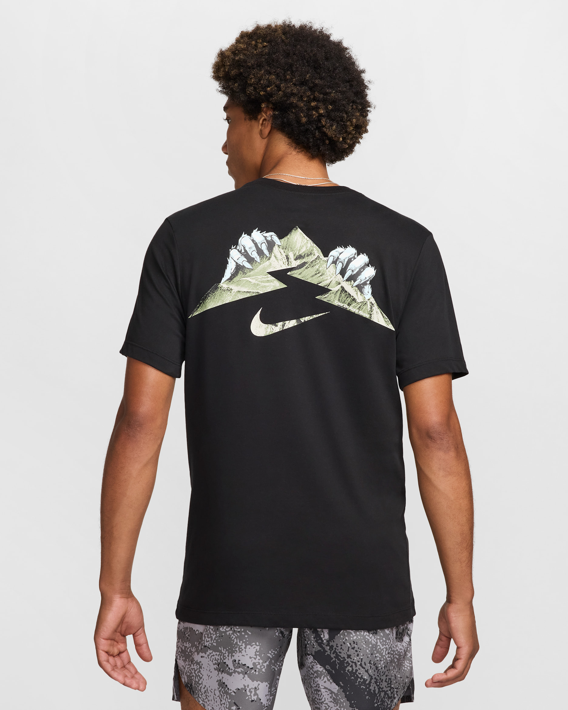 Nike Men's Dri-FIT Running T-Shirt - Black