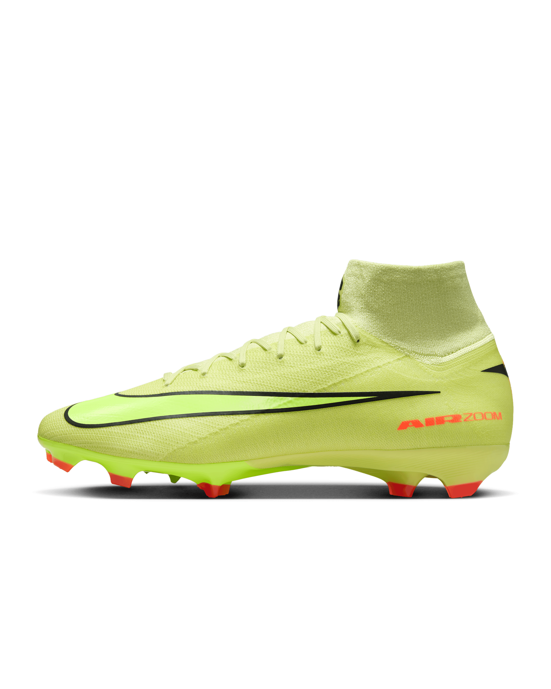 Nike Mercurial Superfly 10 Pro FG High-Top-Fußballschuh - Limelight/Hyper Crimson/Volt