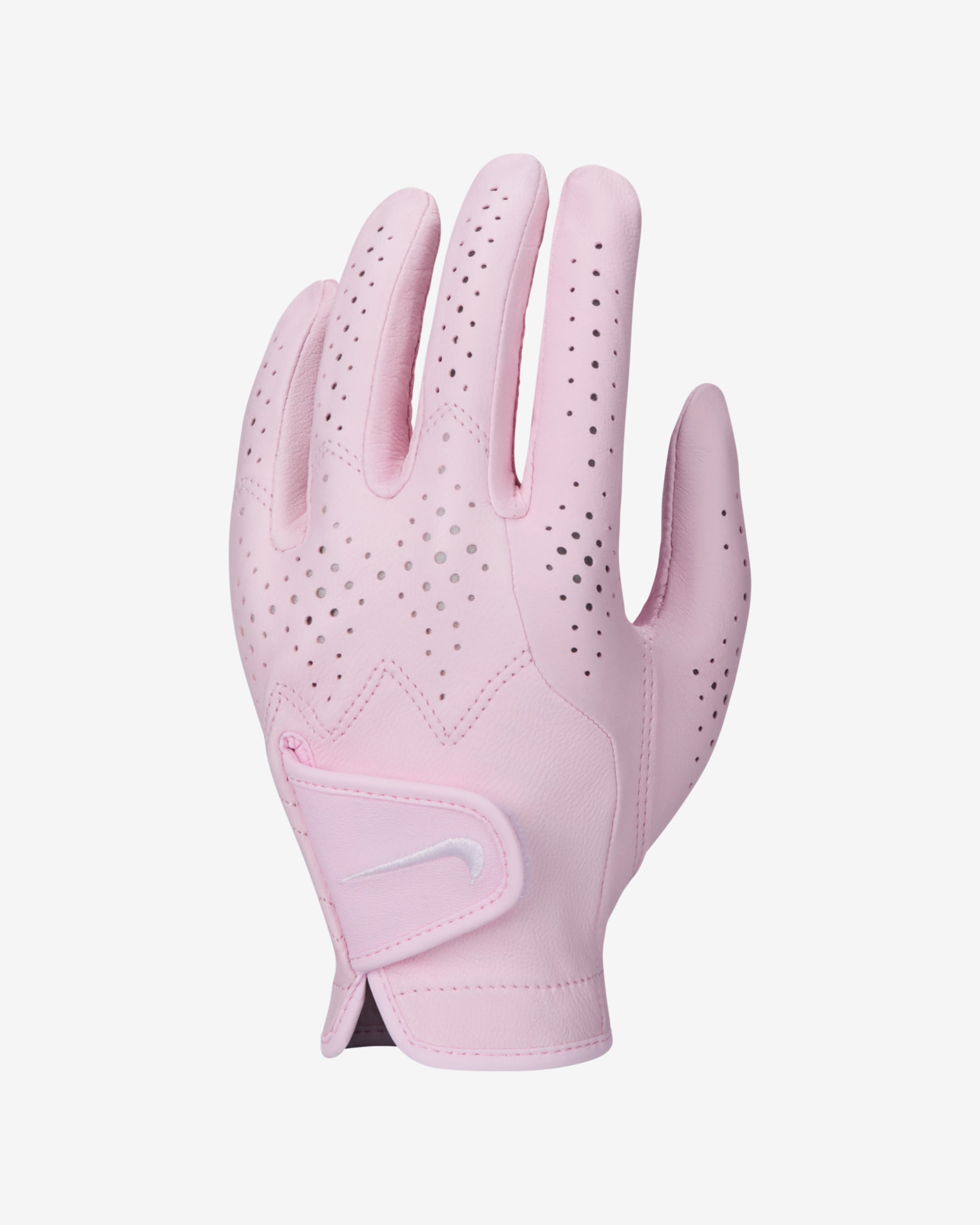Guante de golf para mujer Nike Tour Classic 4 (mano izquierda) - Espuma rosa/Blanco/Blanco