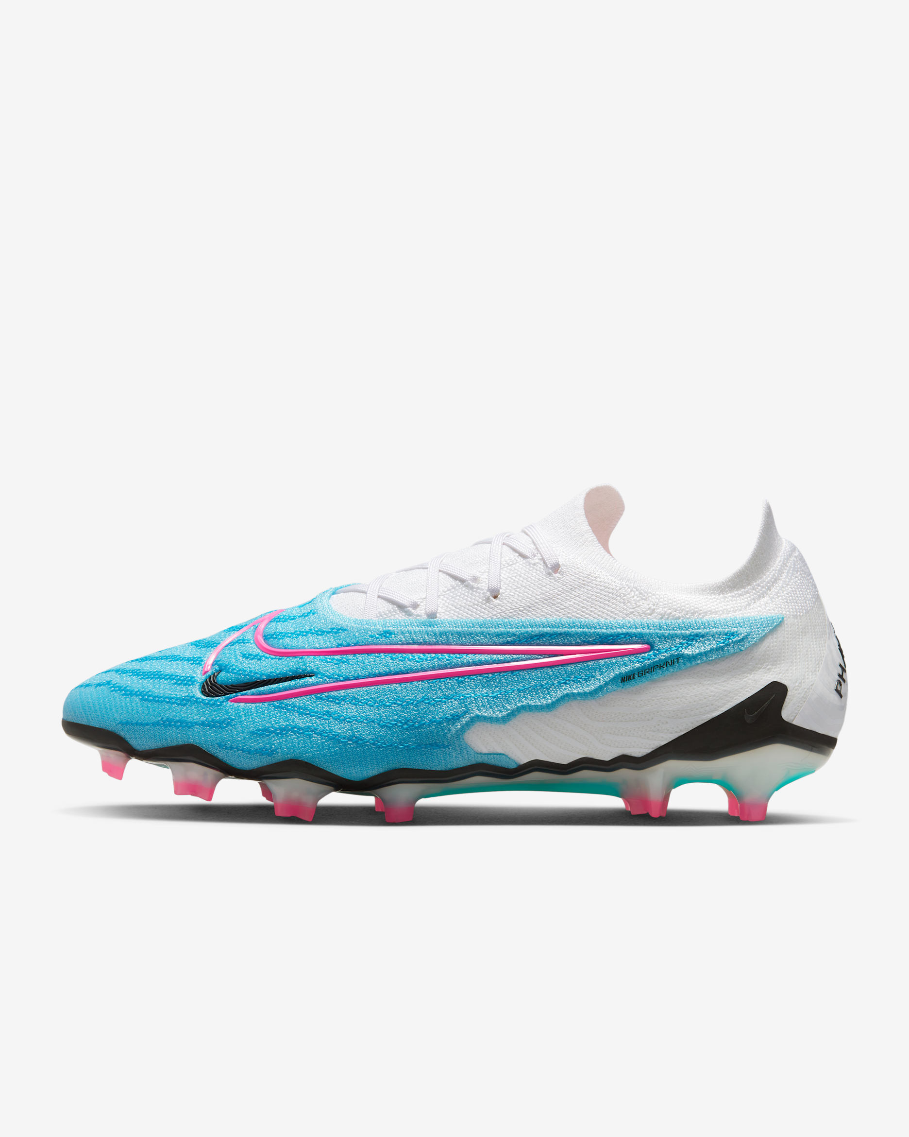 Nike Phantom GX Elite Firm-Ground Low-Top Football Boot - Baltic Blue/White/Laser Blue/Pink Blast