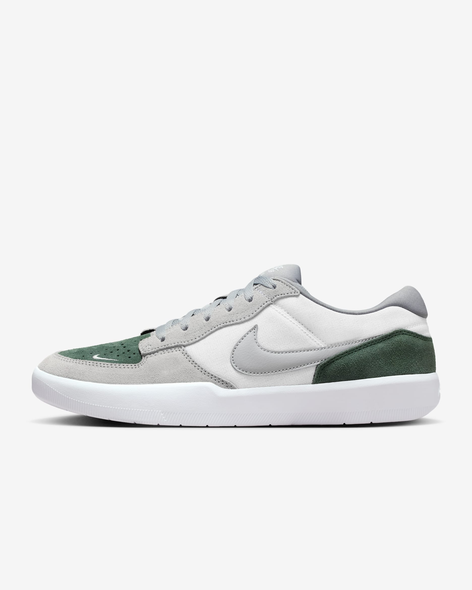 Nike SB Force 58 Skate Shoes - White/Fir/White/Flat Silver