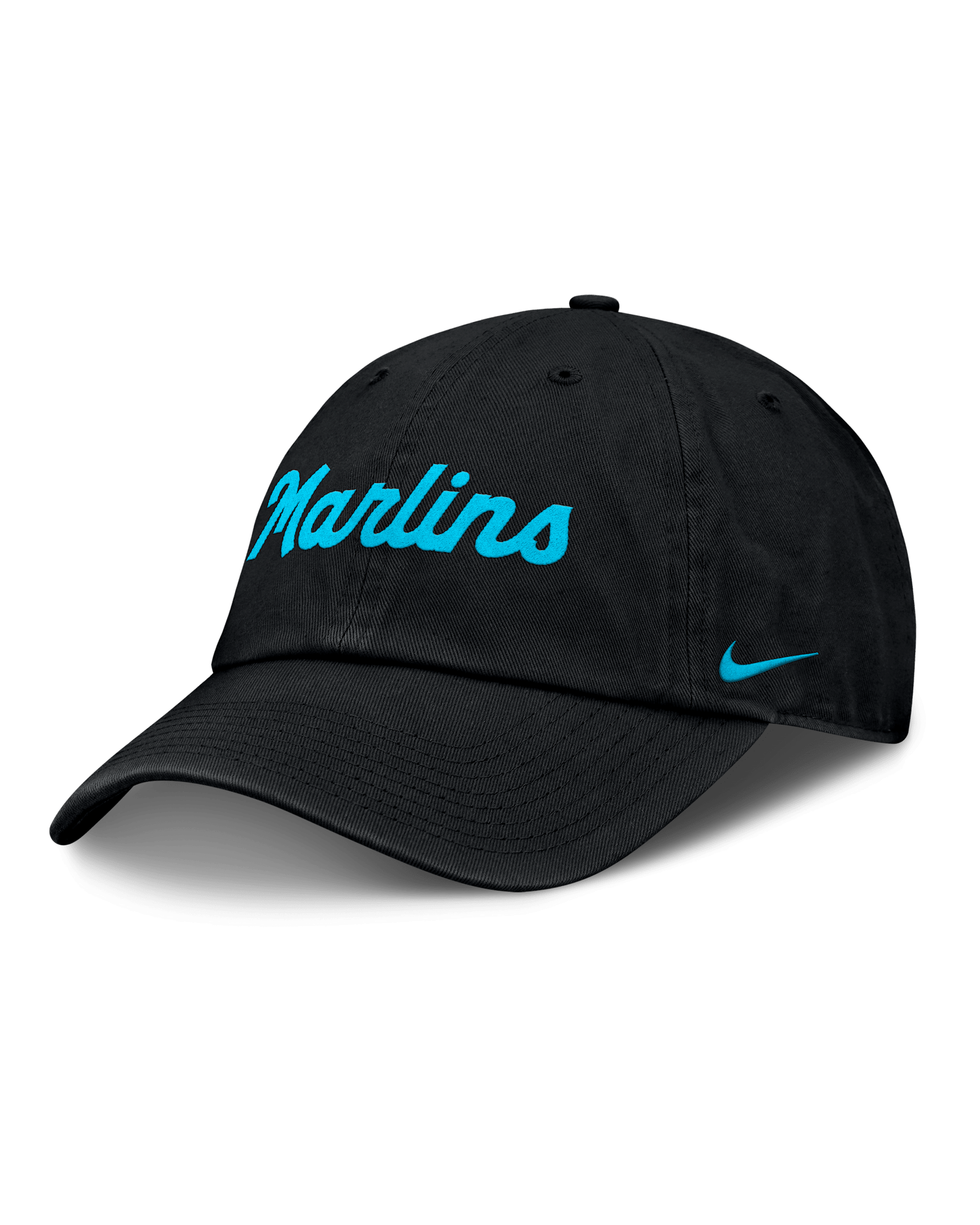 Miami Marlins Club Men’s Nike MLB Adjustable Hat - Black