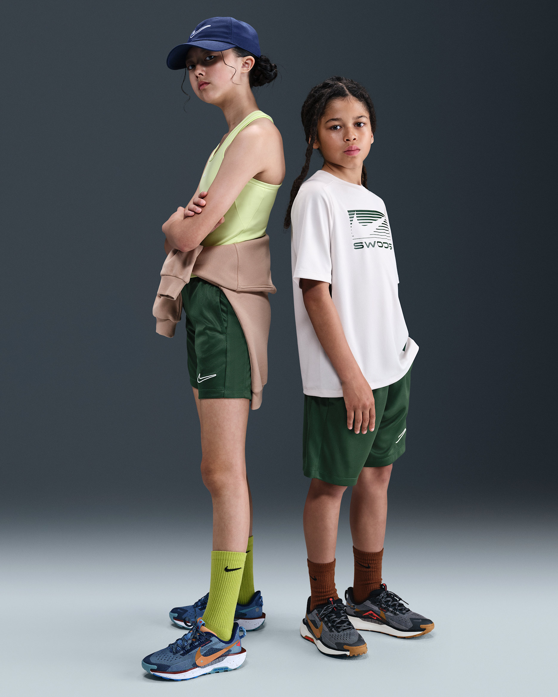 Nike Trophy23 Big Kids' Dri-FIT Training Shorts - Fir/Fir/White