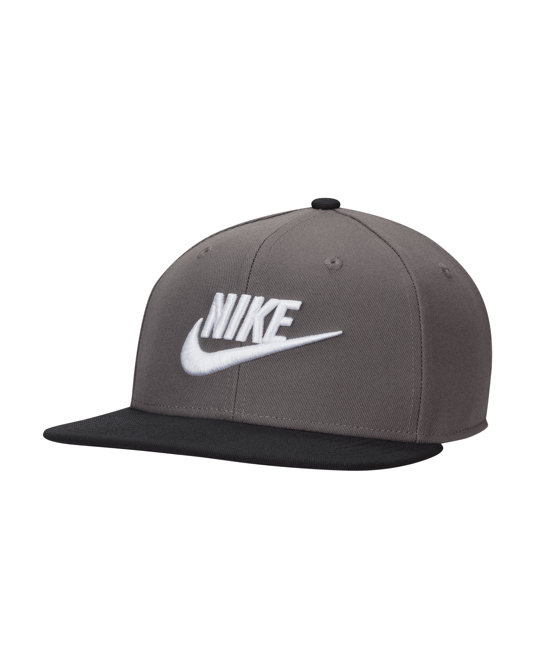 Nike Dri-FIT Pro Structured Futura Cap - Iron Grey/Black/Black/White
