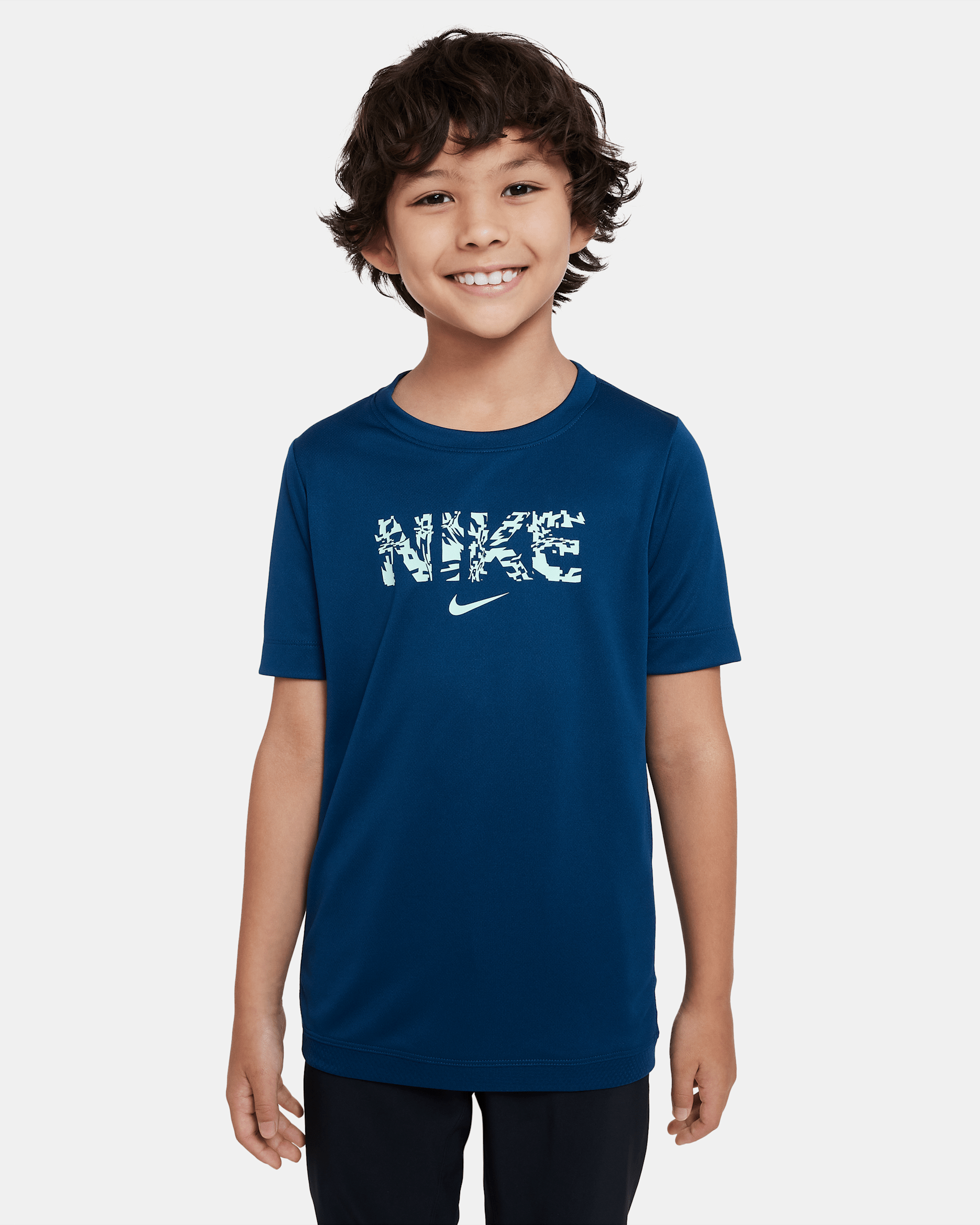 Nike Dri-FIT Trophy 大童 (男童) 訓練上衣 - Valerian Blue/Mint Foam