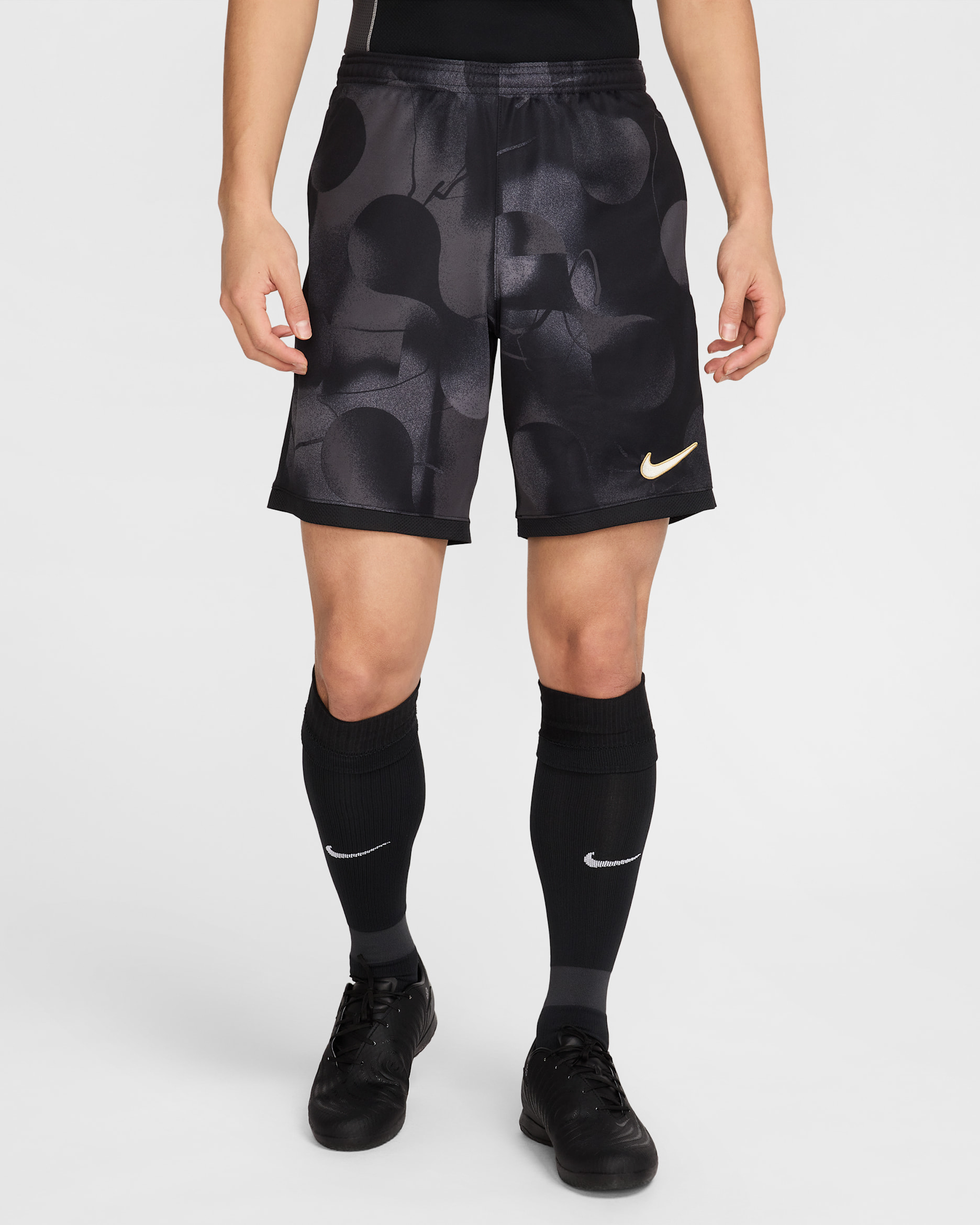 Shorts de fútbol Dri-FIT para hombre Nike Academy+ - Gris oscuro/Negro/Antracita/Marfil pálido