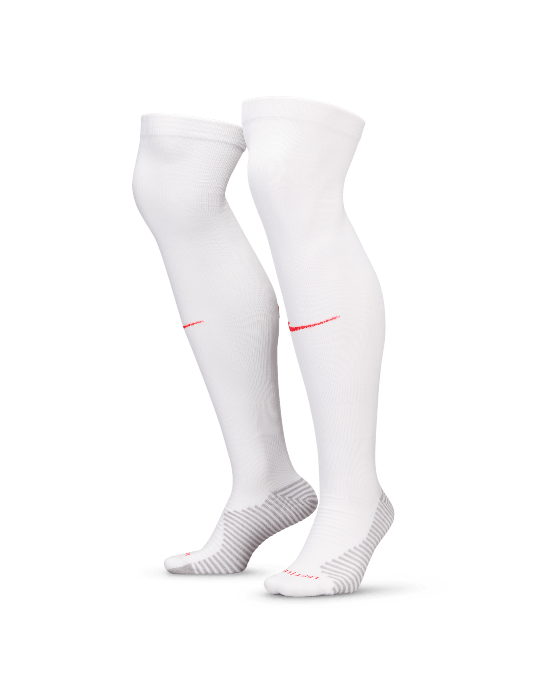 England Strike Away Nike Dri-FIT Football Knee-High Socks - White/Challenge Red