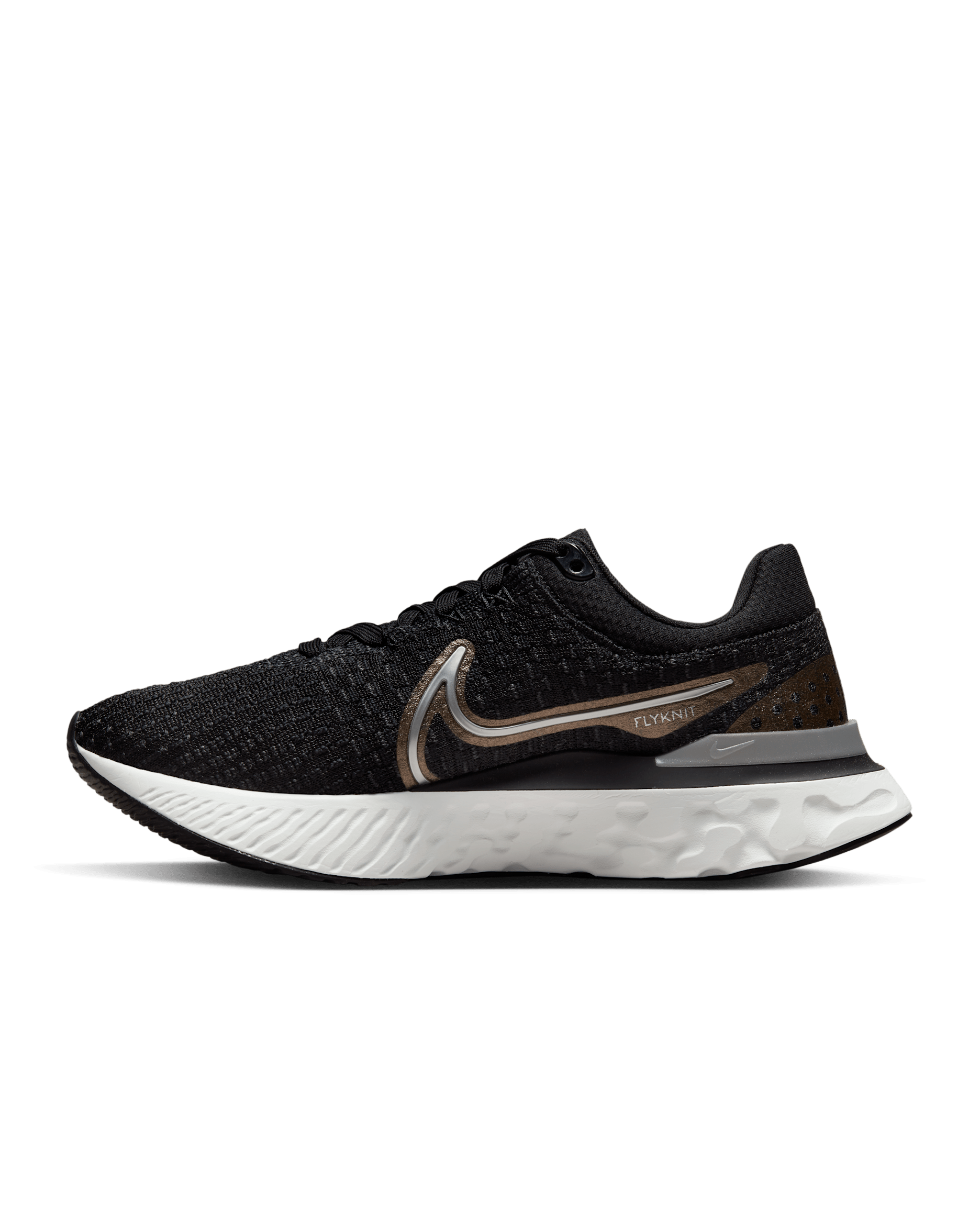Nike React Infinity 3 Women's Road Running Shoes - Black/Anthracite/Metallic Copper/Metallic Silver