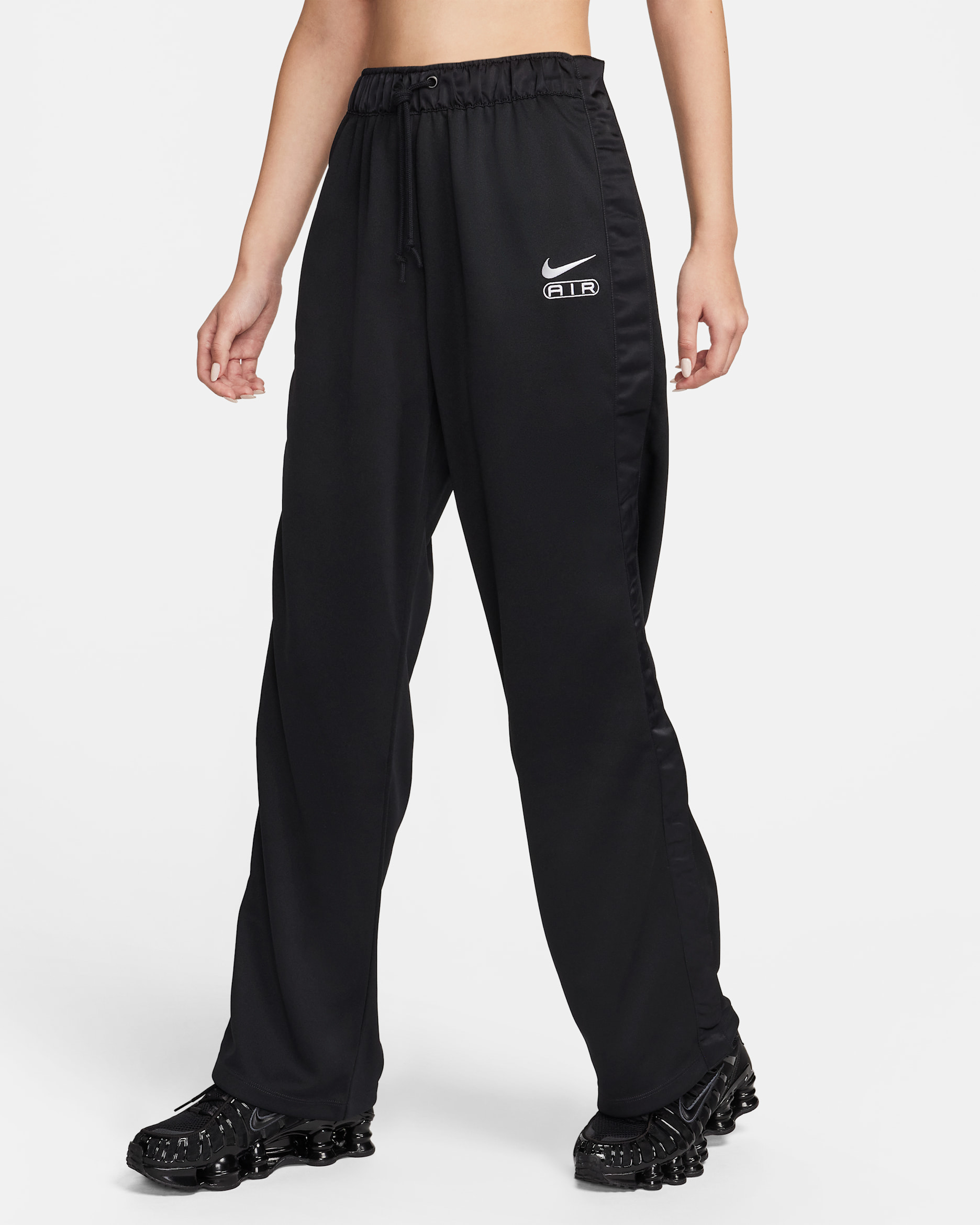 Nike Air Women's Mid-Rise Breakaway Trousers - Black/White