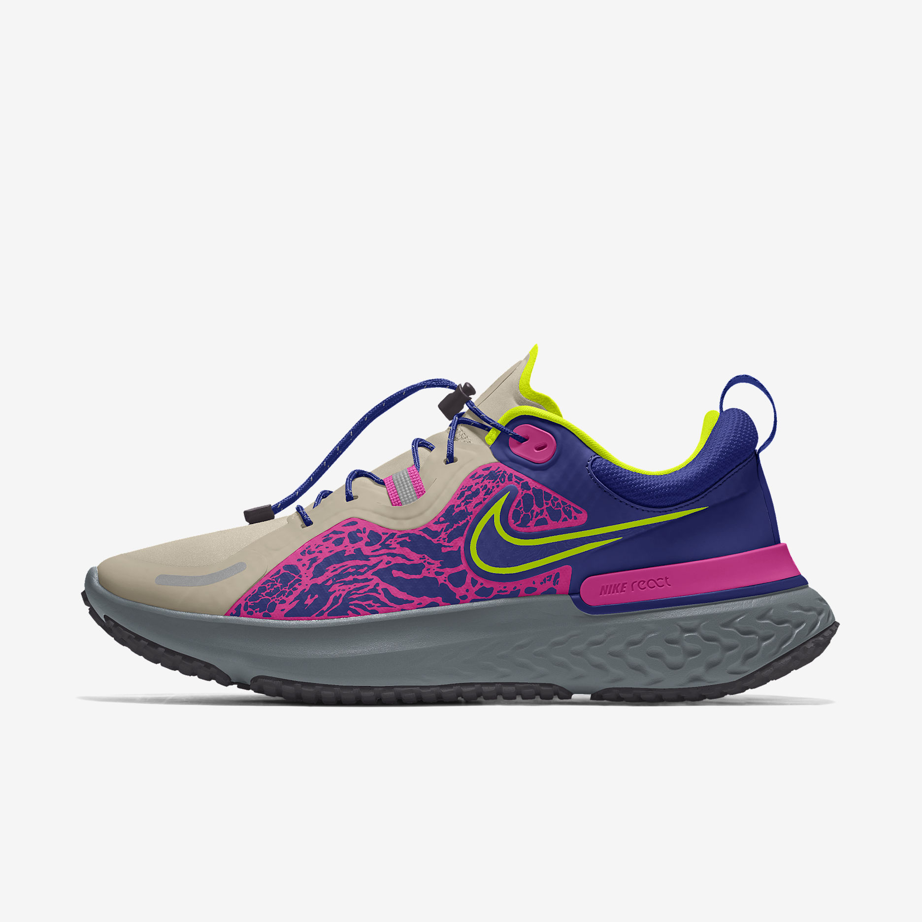 Nike React Miler Shield By You Men's Weatherized Road Running Shoes ...