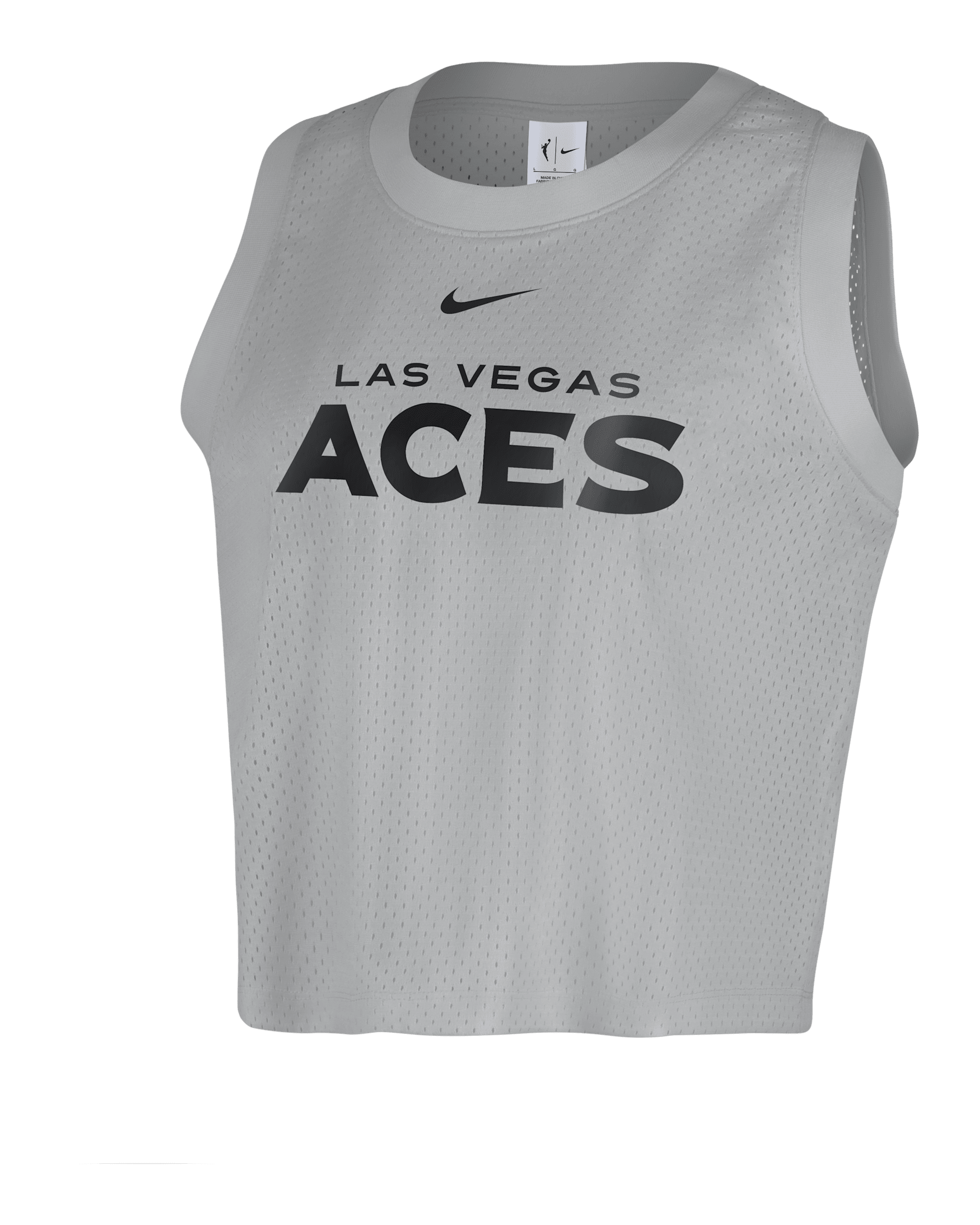 Las Vegas Aces Women's Nike WNBA Mesh Tank Top - Flat Silver/Black