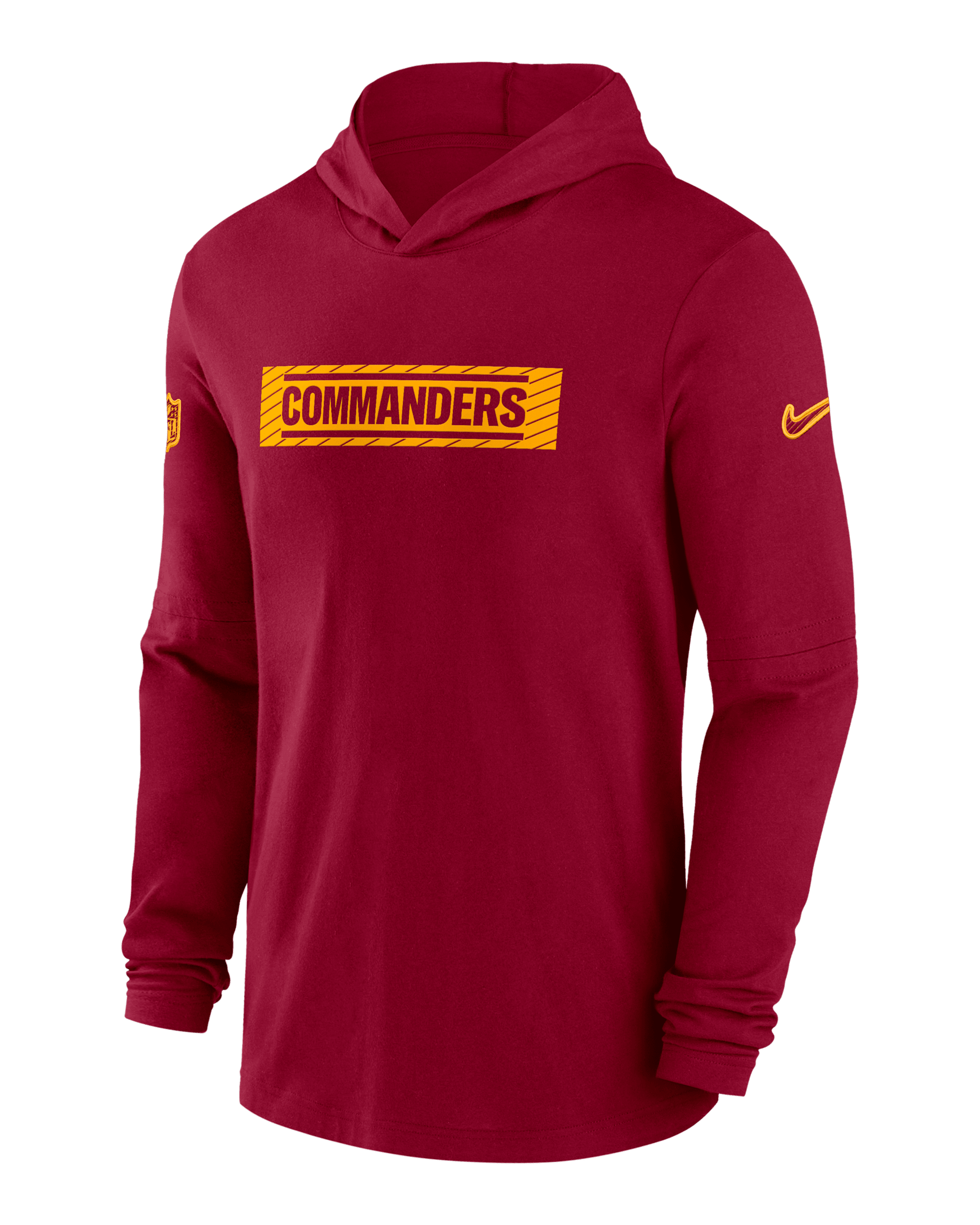 Washington Commanders Sideline Men's Nike Dri-FIT NFL Long-Sleeve Hooded Top - Red