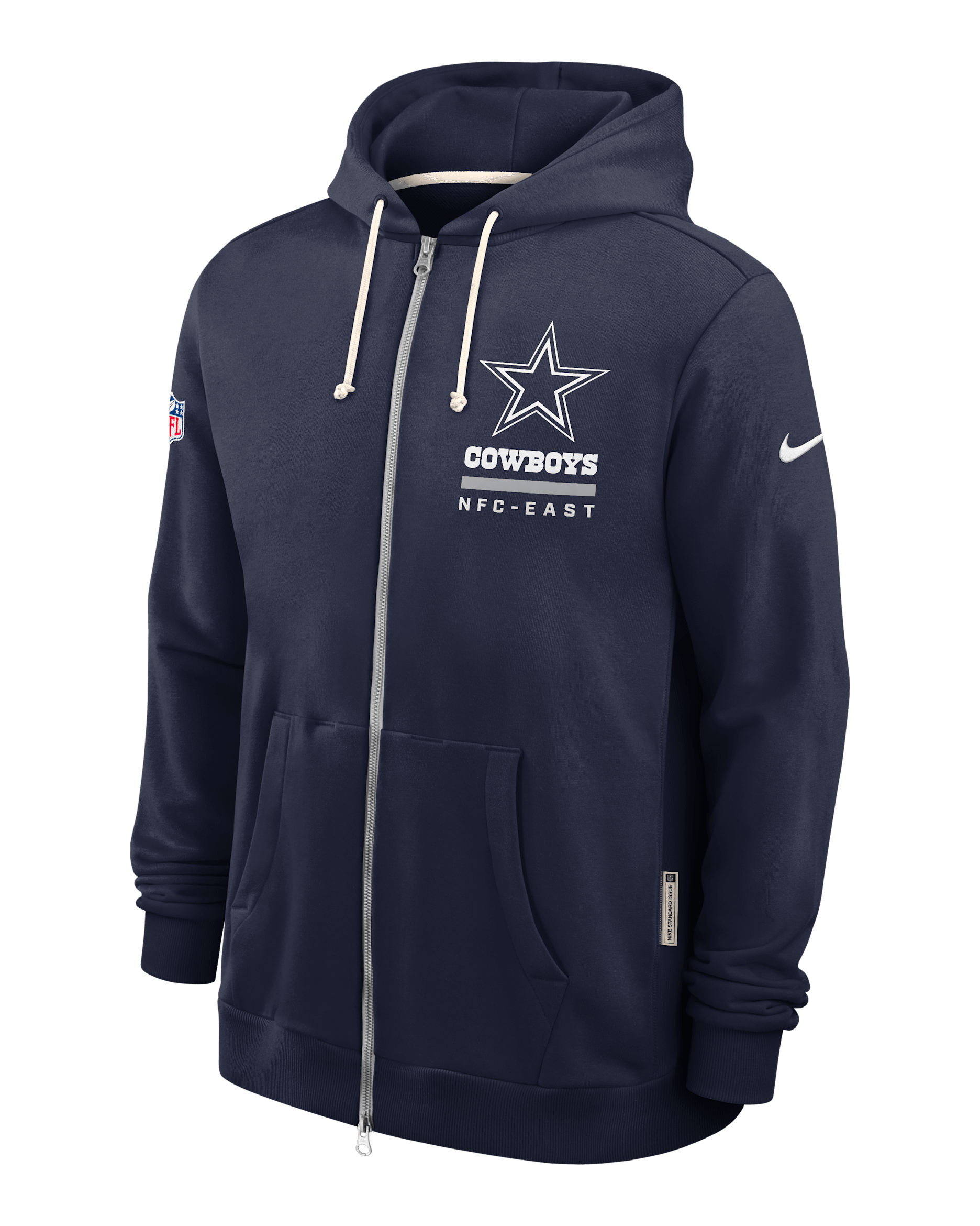 Dallas Cowboys Utility Player Sideline Men's Nike Dri-FIT NFL Full-Zip Hoodie - Navy