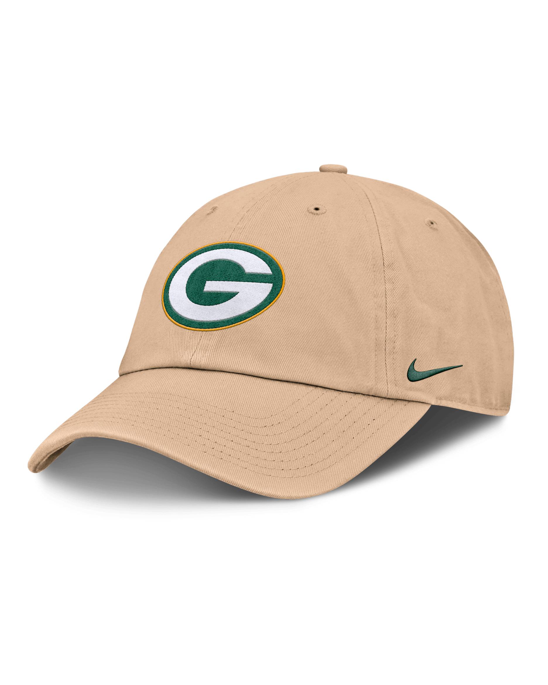 Green Bay Packers Club Men's Nike NFL Adjustable Hat - Desert
