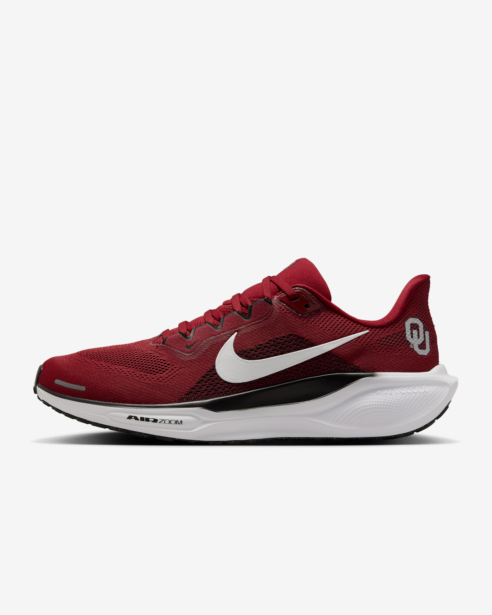 Oklahoma Pegasus 41 Men's Nike College Road Running Shoes - Team Crimson/Black/White