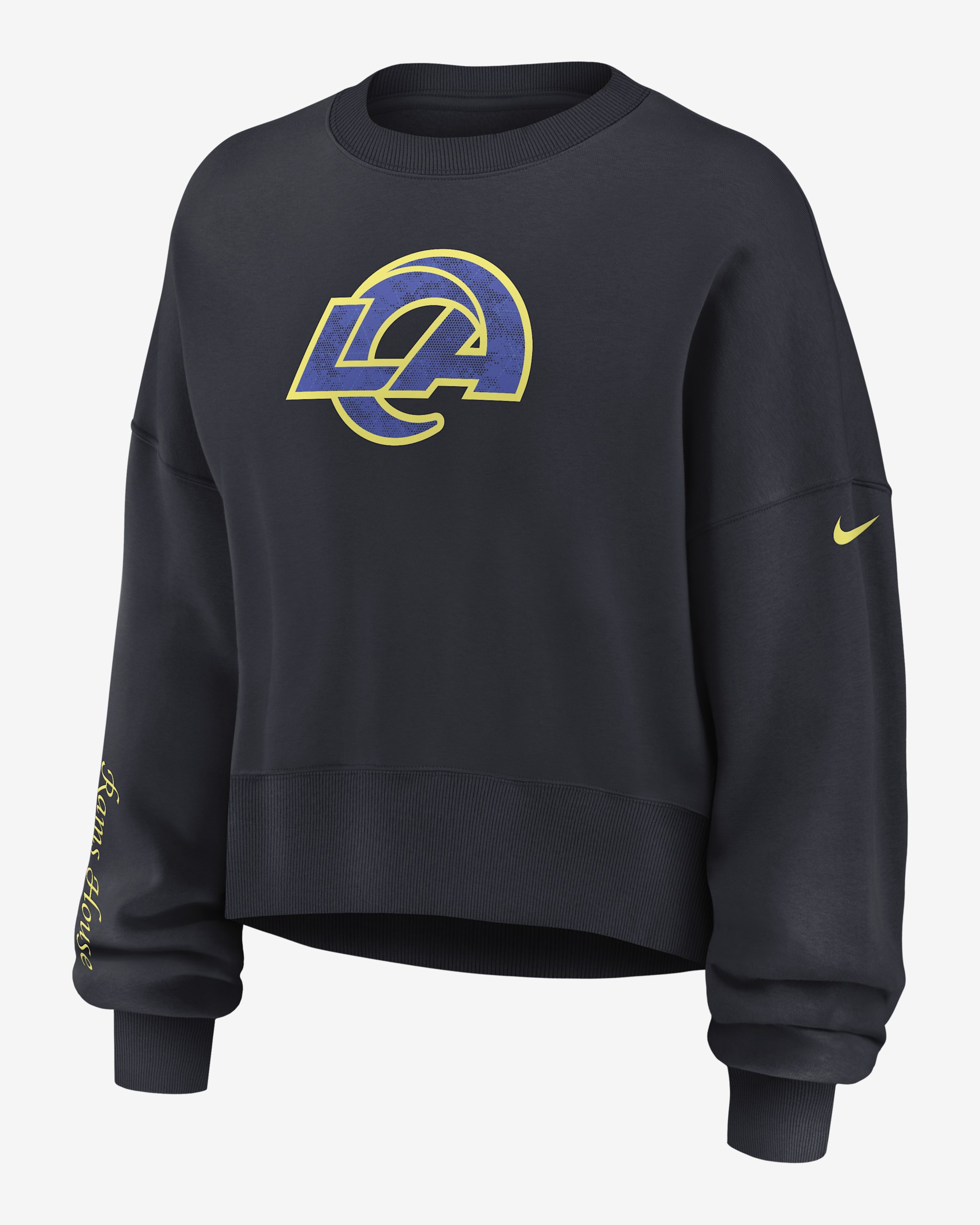 Los Angeles Rams Rivalries Collection Oversized Women's Nike NFL Pullover Crew - Navy