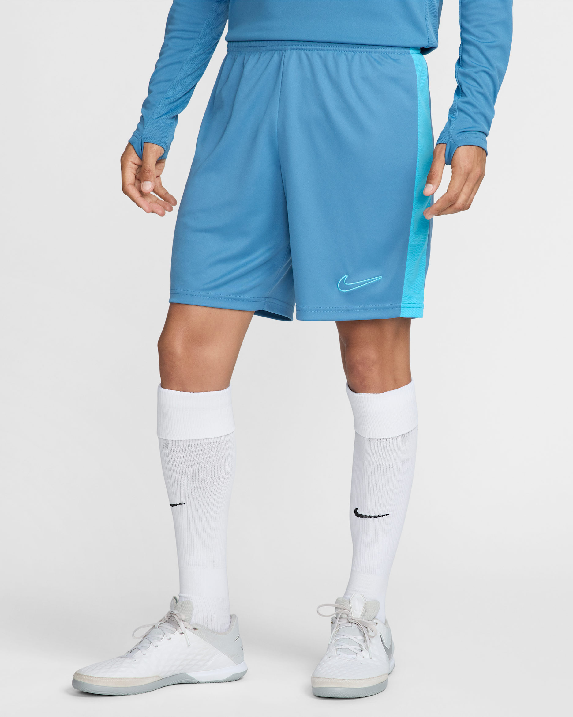 Nike Dri-FIT Academy Men's Soccer Shorts - Aegean Storm/Baltic Blue/Baltic Blue