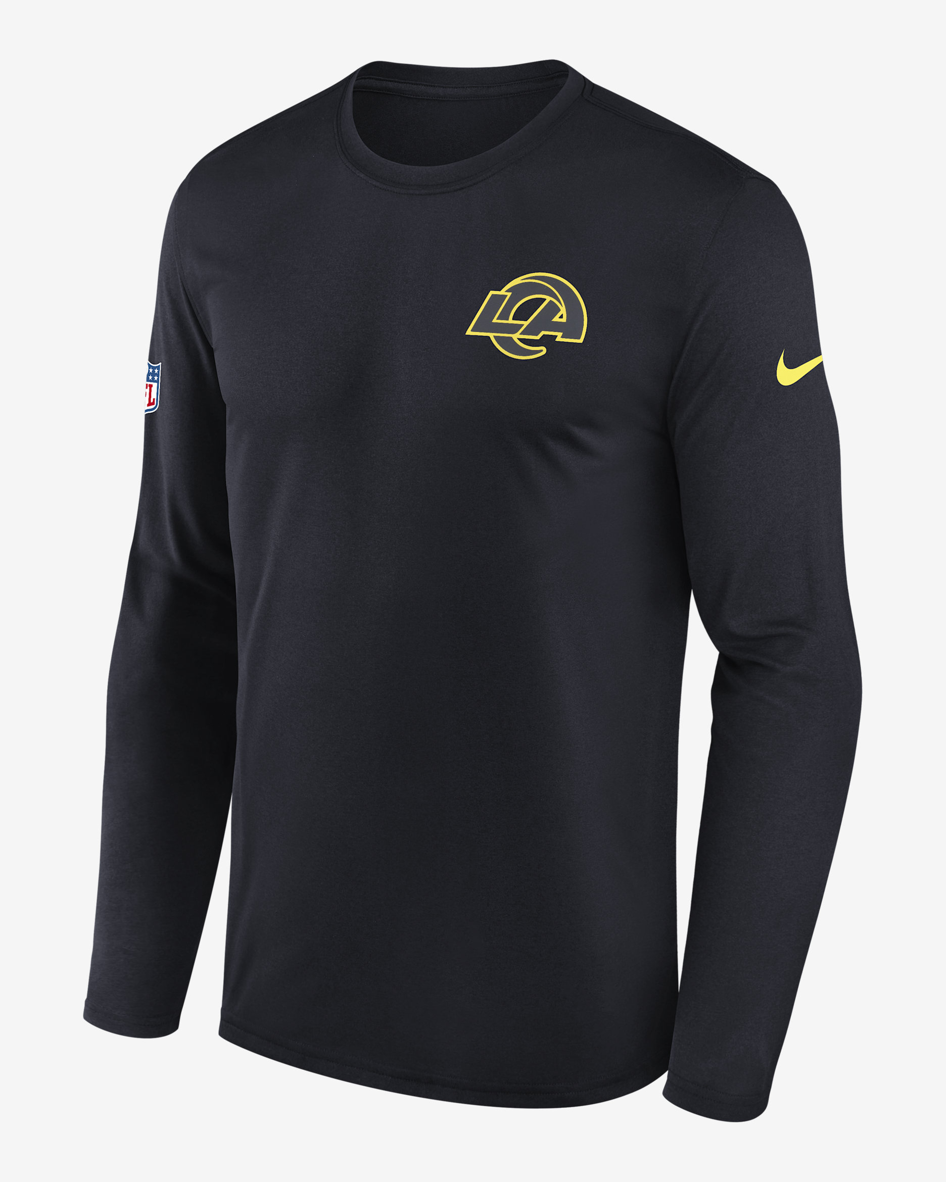 Los Angeles Rams Rivalries Collection Sideline Legend Small Logo Men's Nike Dri-FIT NFL Long-Sleeve T-Shirt - Navy