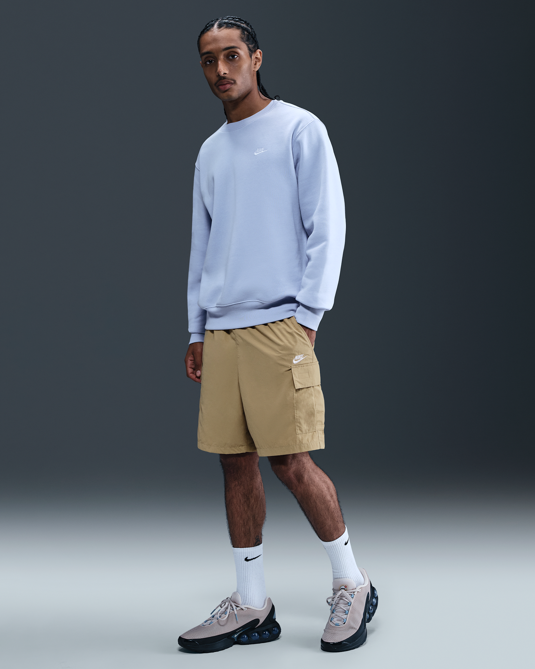 Nike Sportswear Club Men's Utility Shorts - Parachute Beige/White