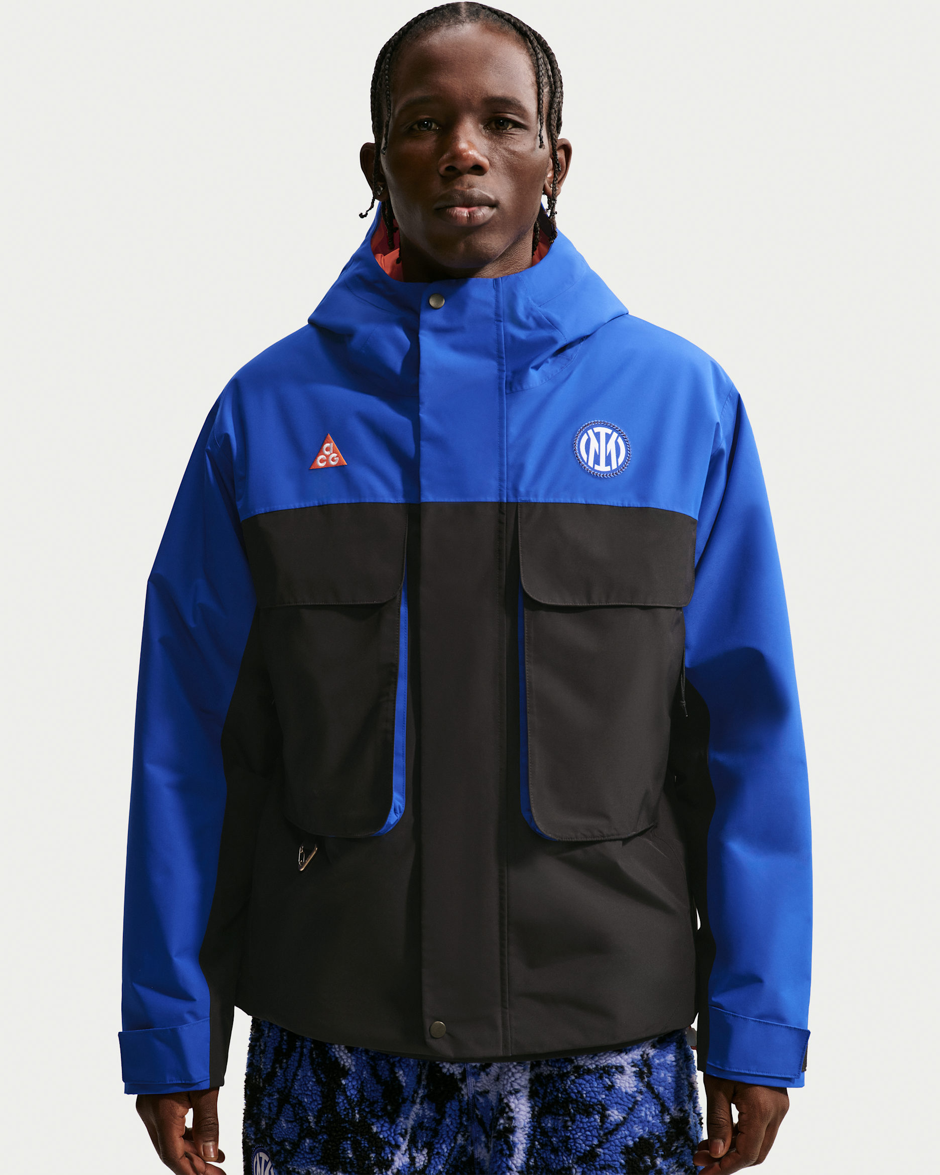 Fotbollsjacka Inter Milan PrimaLoft® "Skull Peak" SE Nike ACG Storm-FIT för män - Hyper Blue/Svart/Safety Orange