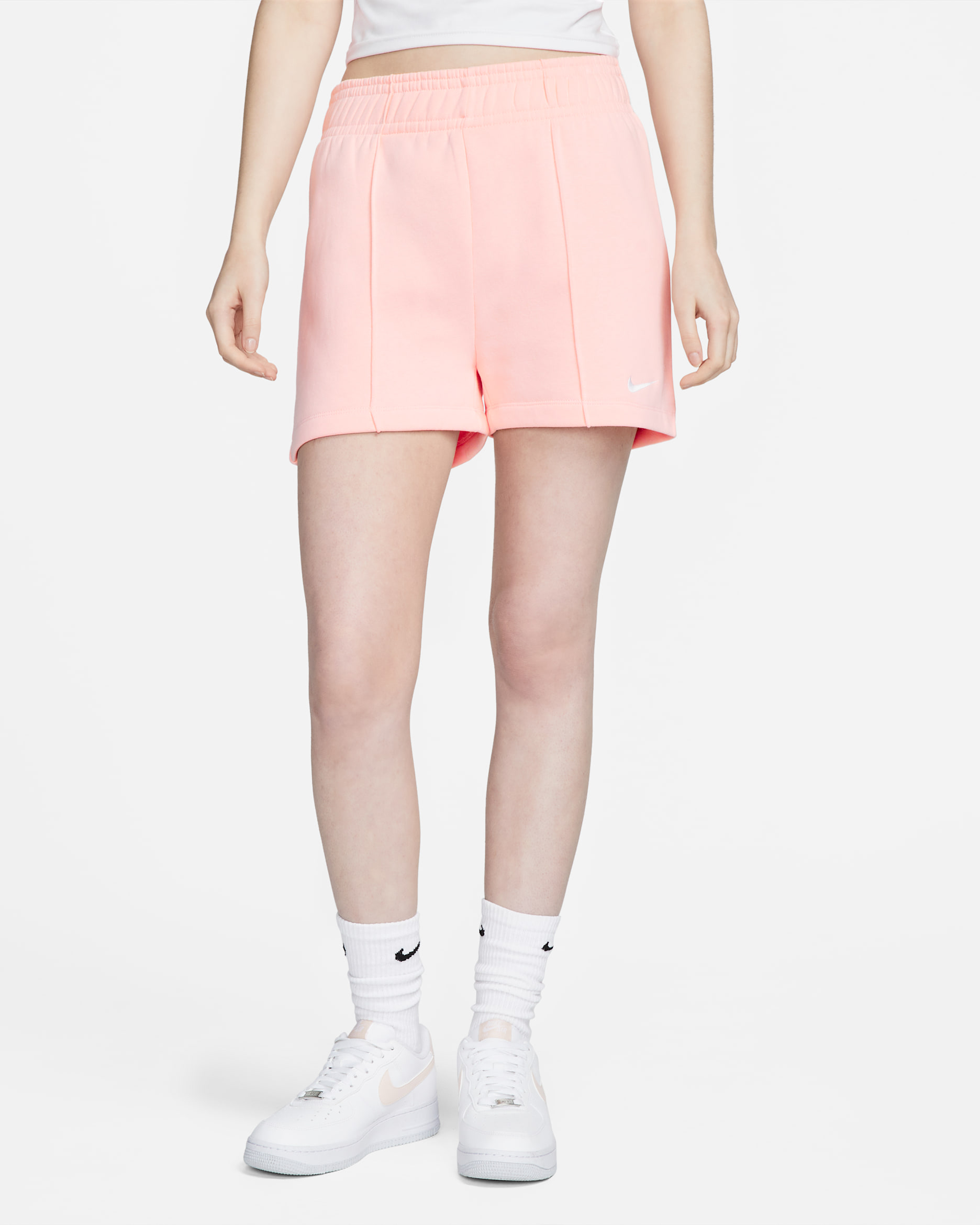 Nike Sportswear Women's Fleece Shorts - Atmosphere/White