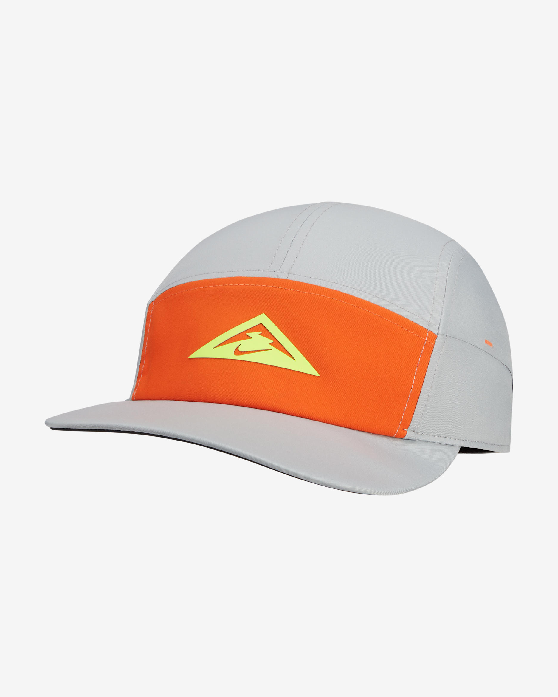 Nike Dri-FIT AW84 Trail Running Cap - Light Smoke Grey/Safety Orange