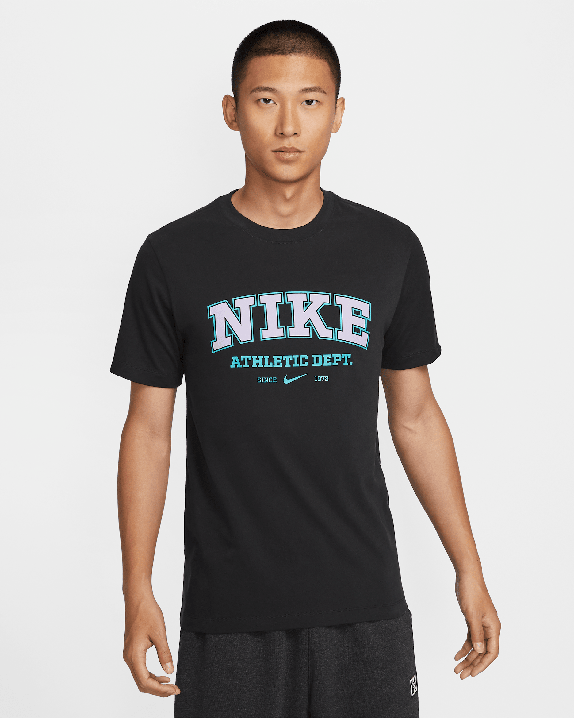 Nike 男款 Dri-FIT 健身 T 恤 - 黑色