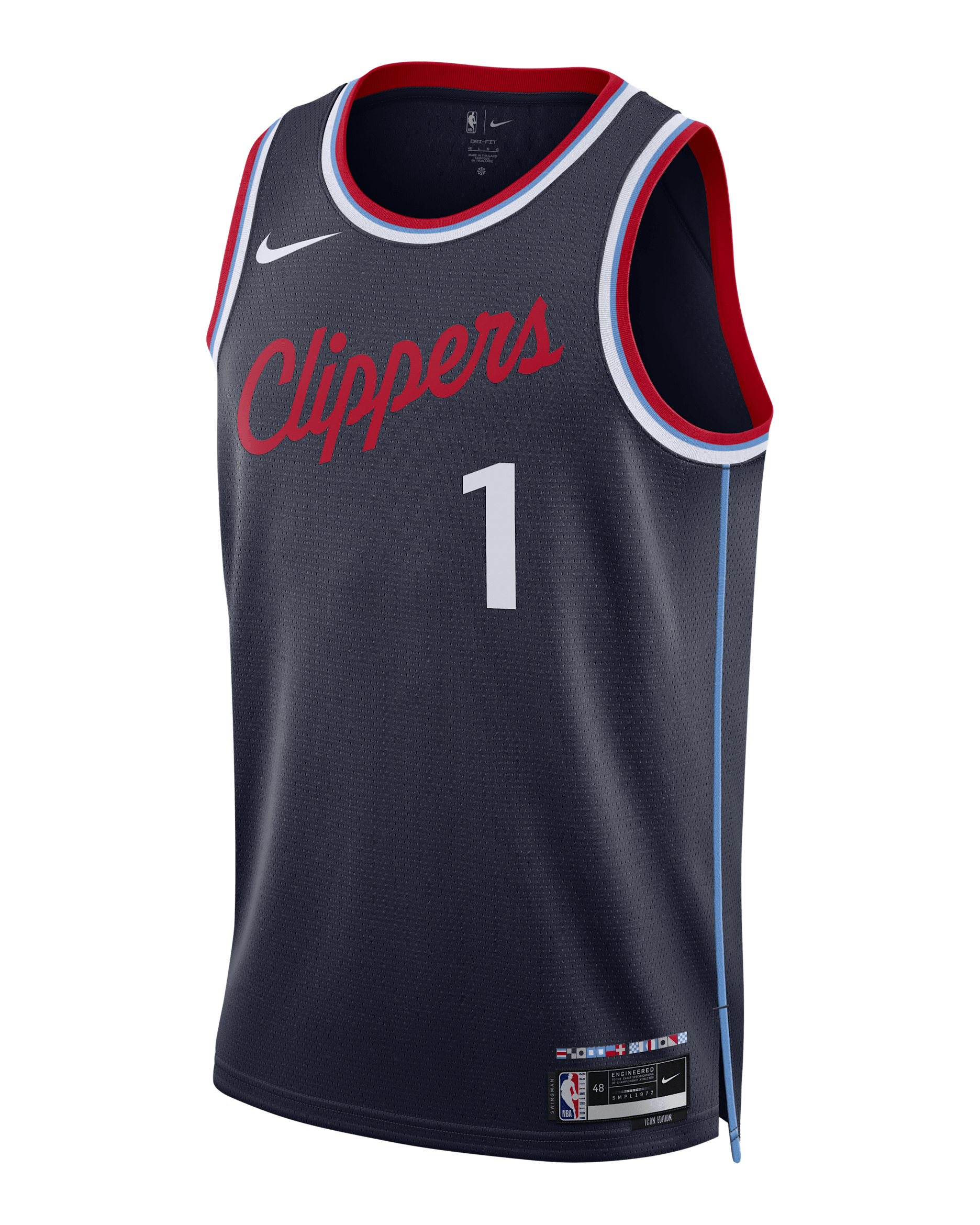 James Harden LA Clippers Swingman Icon Edition Men's Nike Dri-FIT NBA Jersey - College Navy